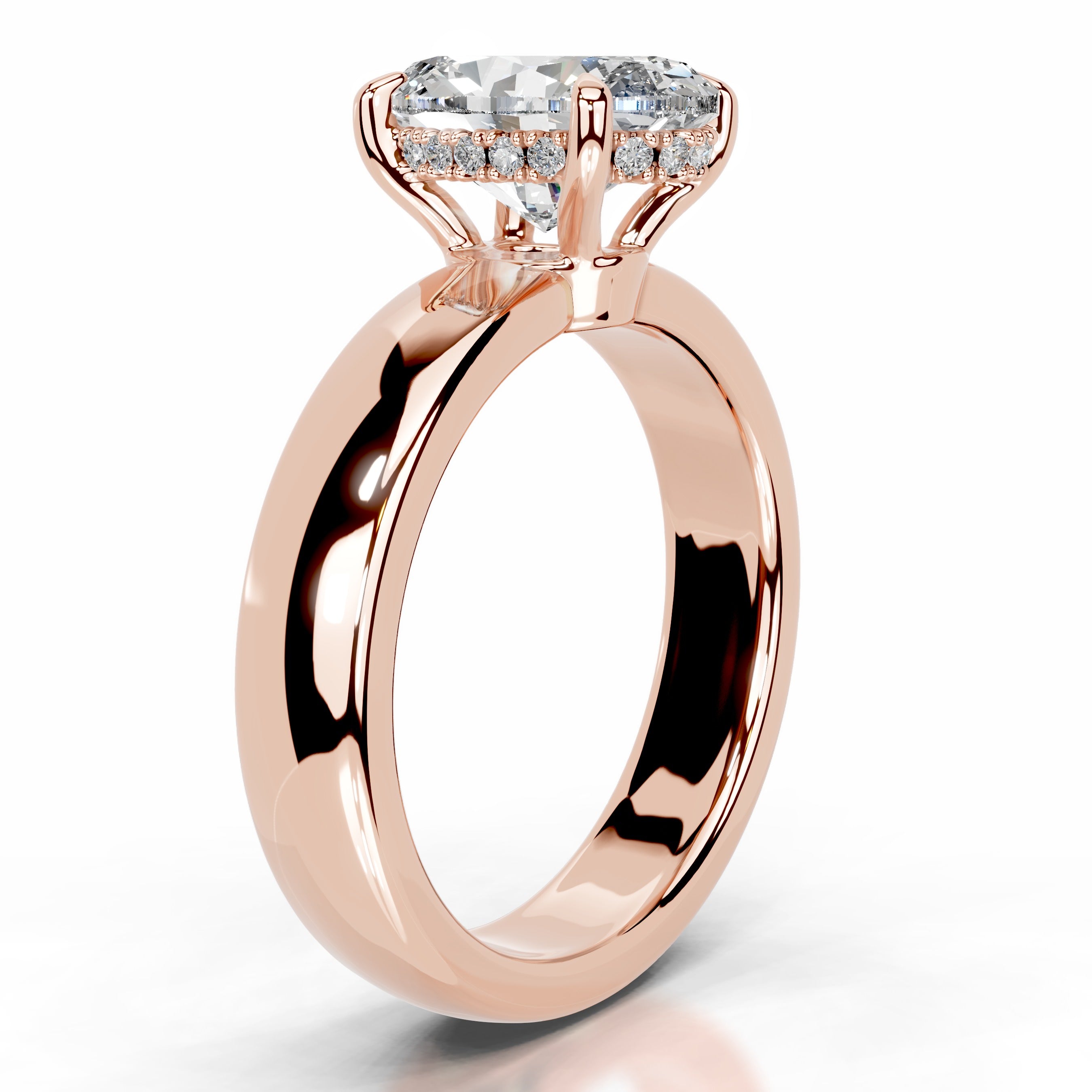 Lux Diamond Engagement Ring - 14K Rose Gold、mySite、hinf8tx79