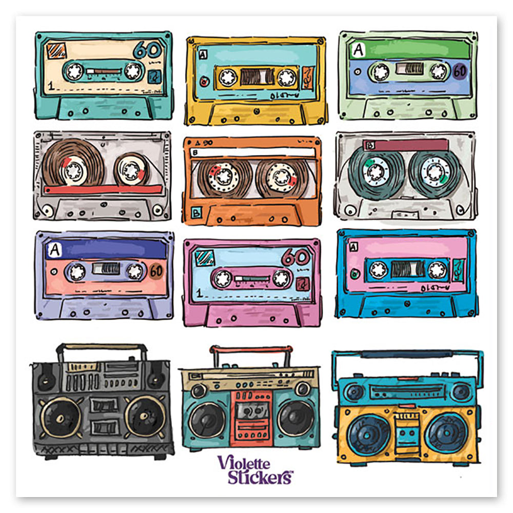  Cassette Tapes Stickers、mySite、ghnorth