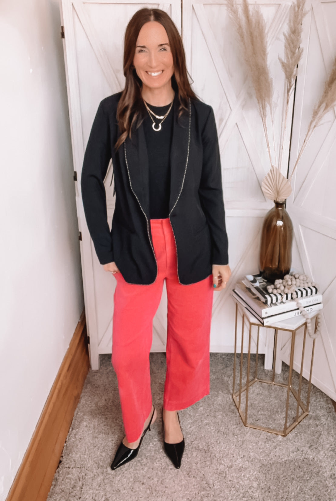 Liverpool Black Blazer With Chain Accent、mySite、garagedoors4me