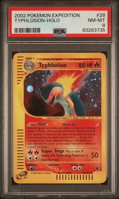 Typhlosion #28 PSA 8 Expedition Base Set、mySite、waistdrama