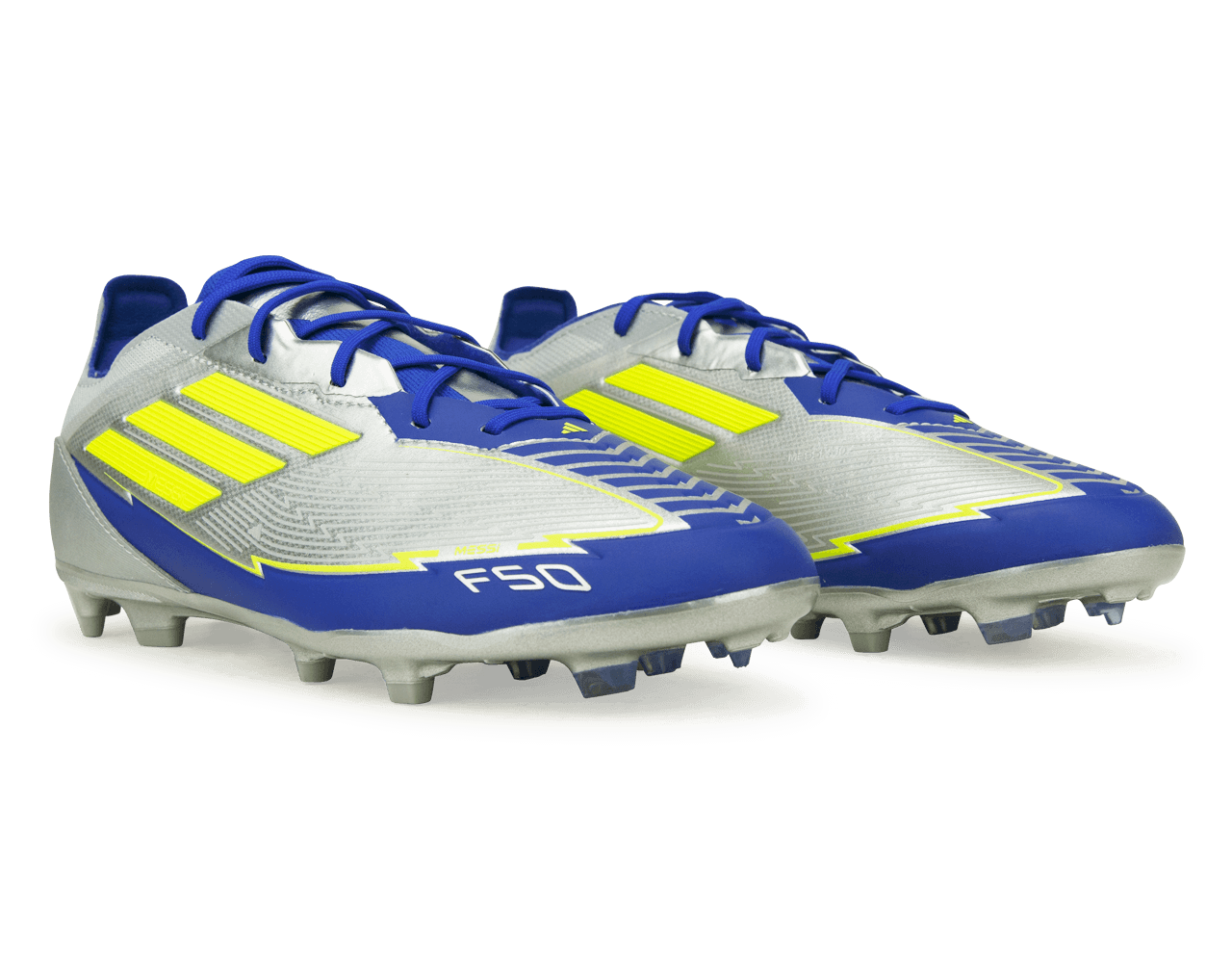 adidas Kids F50 Elite Messi FG Silver/Volt/Blue、mySite、noshort