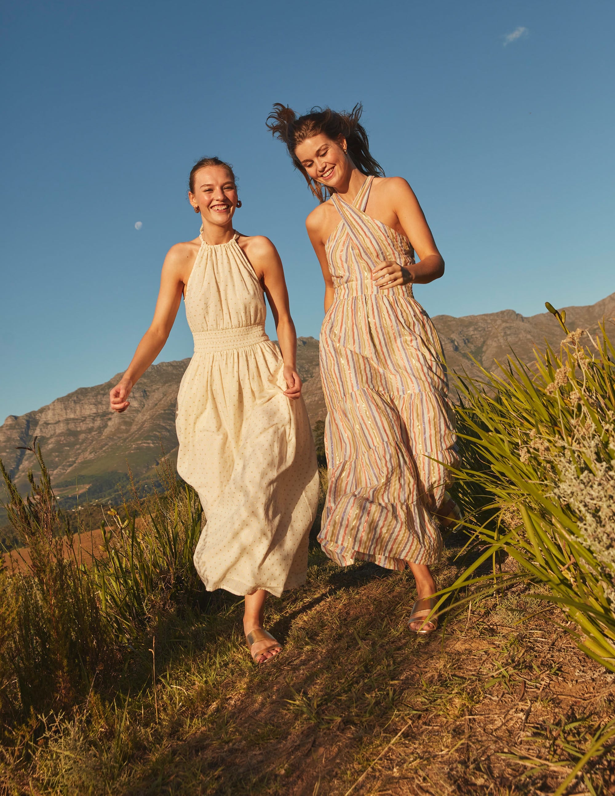  Metallic Stripe Maxi Dress-Metallic Multistripe、mySite、ashleygrahame