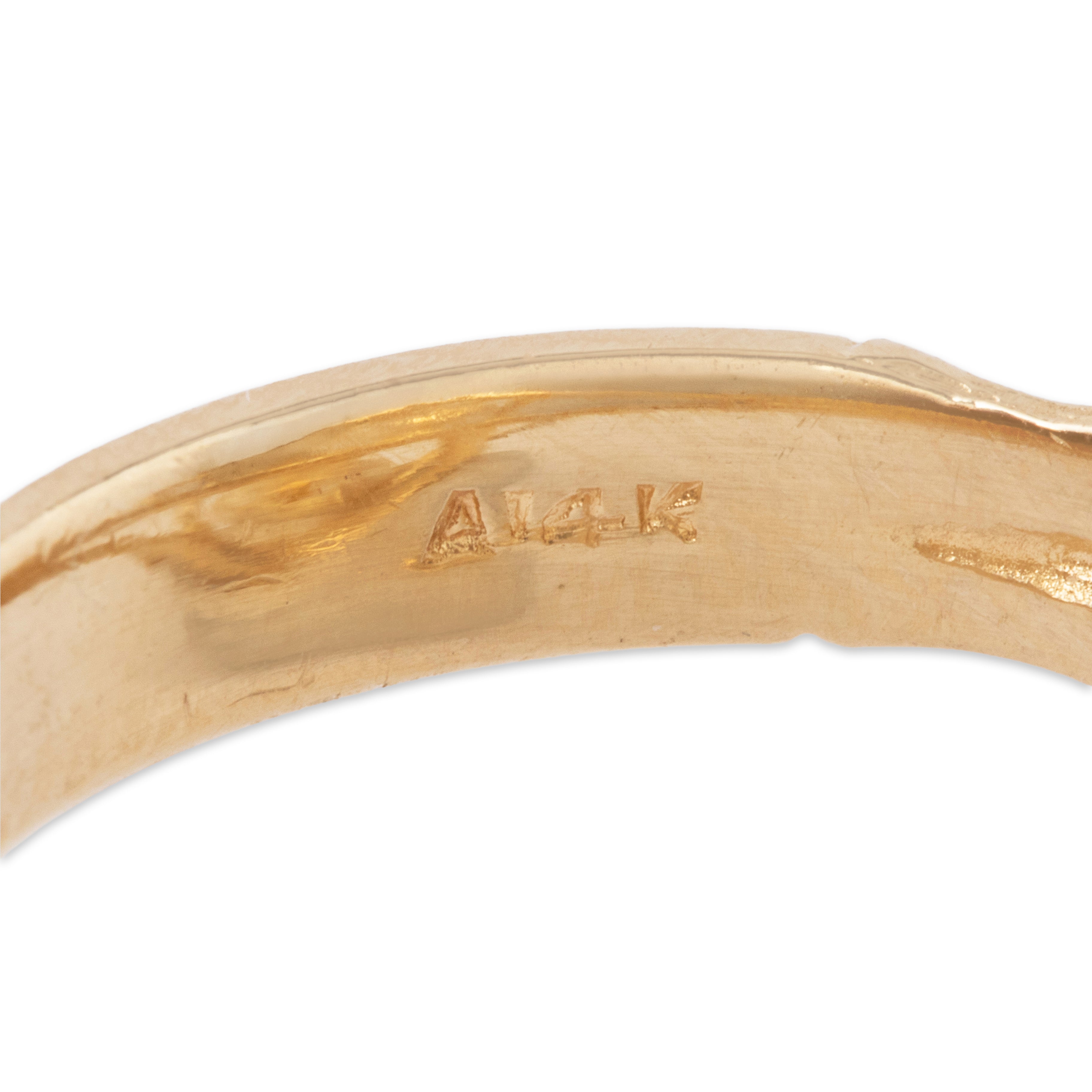 Vintage Unique 14k Yellow Gold Pearl Nested Luster Statement Ring 7.00、mySite、hinf8tx79