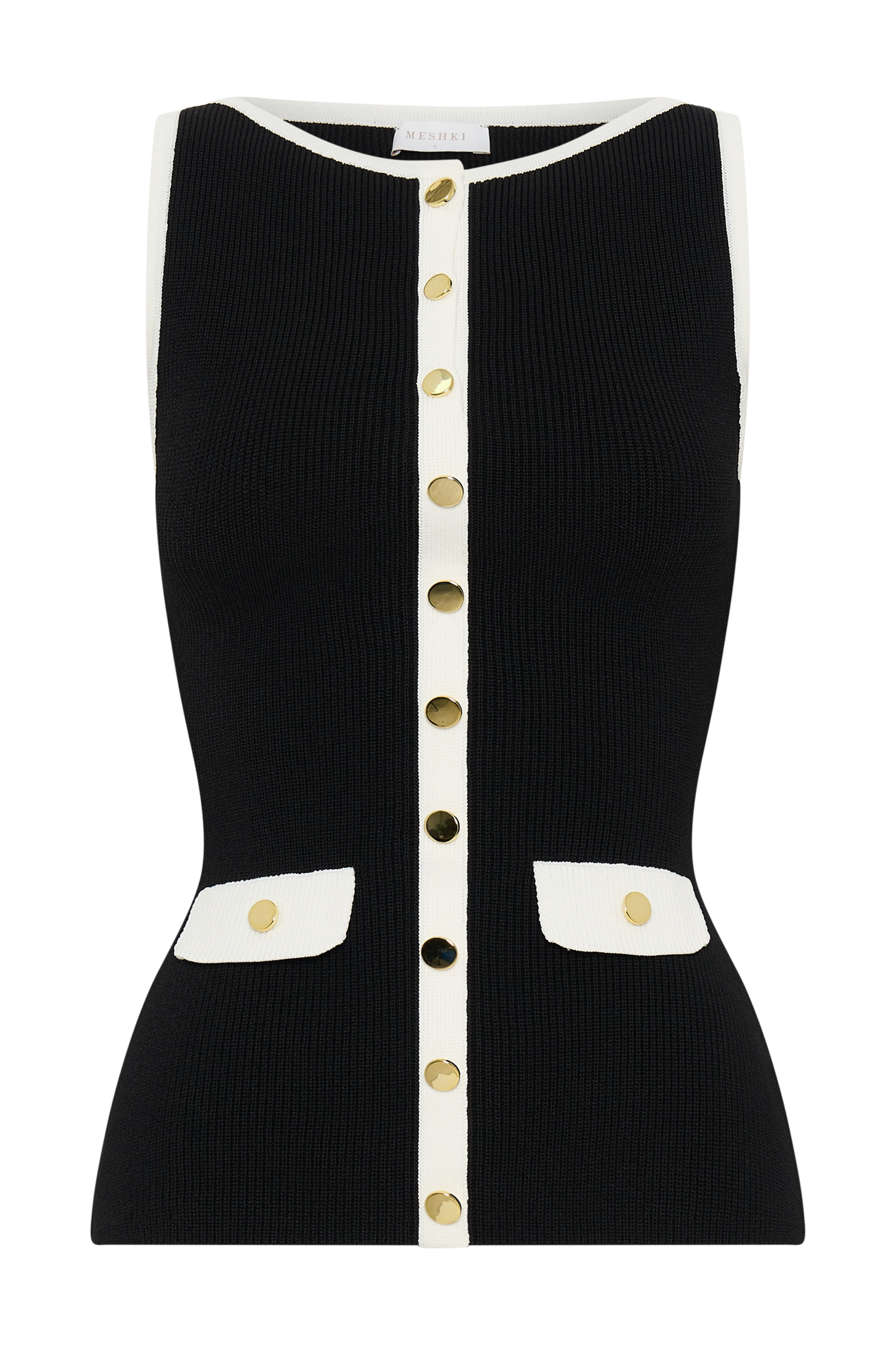 Sawyer Longline Top - Black/White、mySite、solidvoid