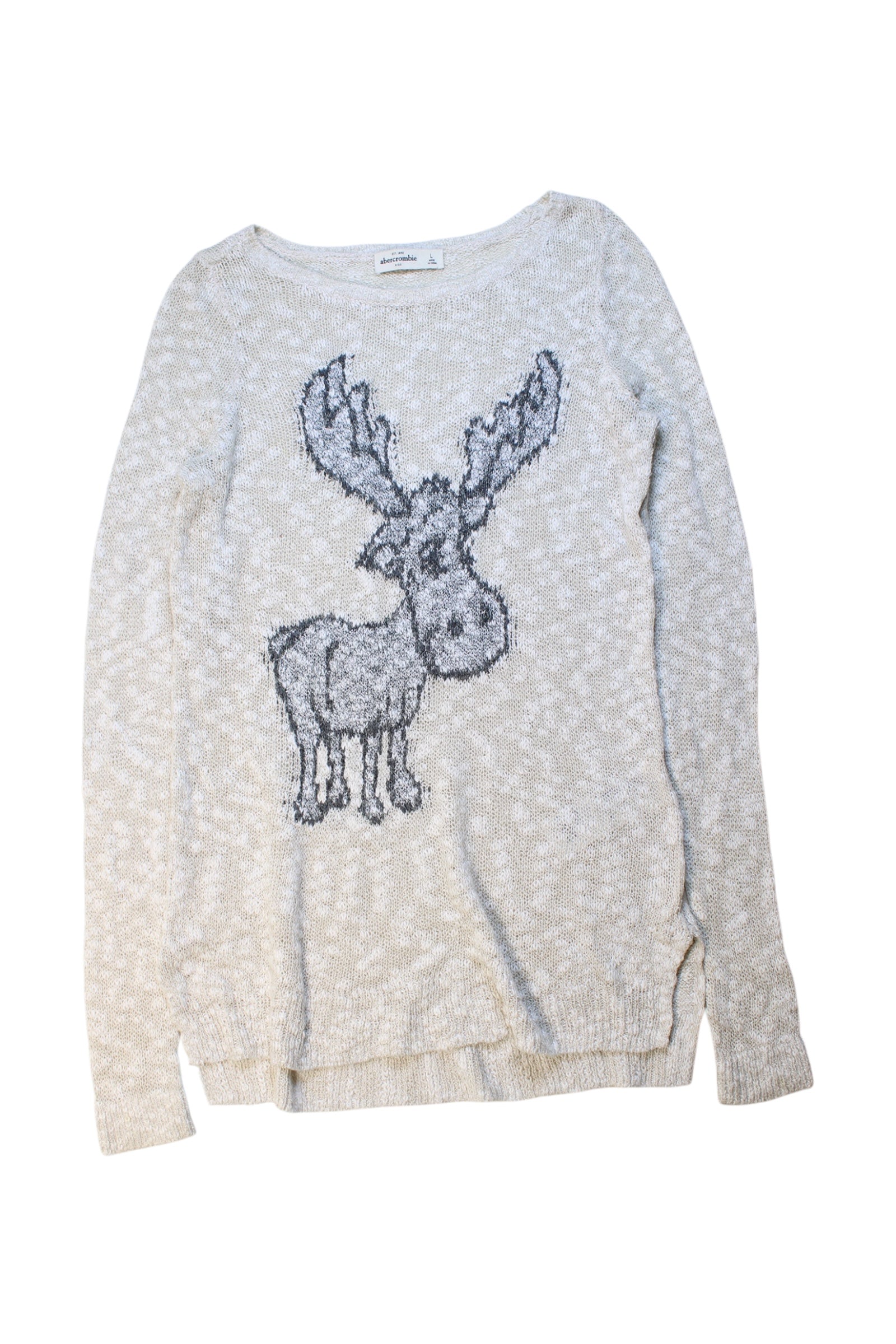 Abercrombie & Fitch Long Sleeve Moose Sweater 12Y、mySite、g9winljtr