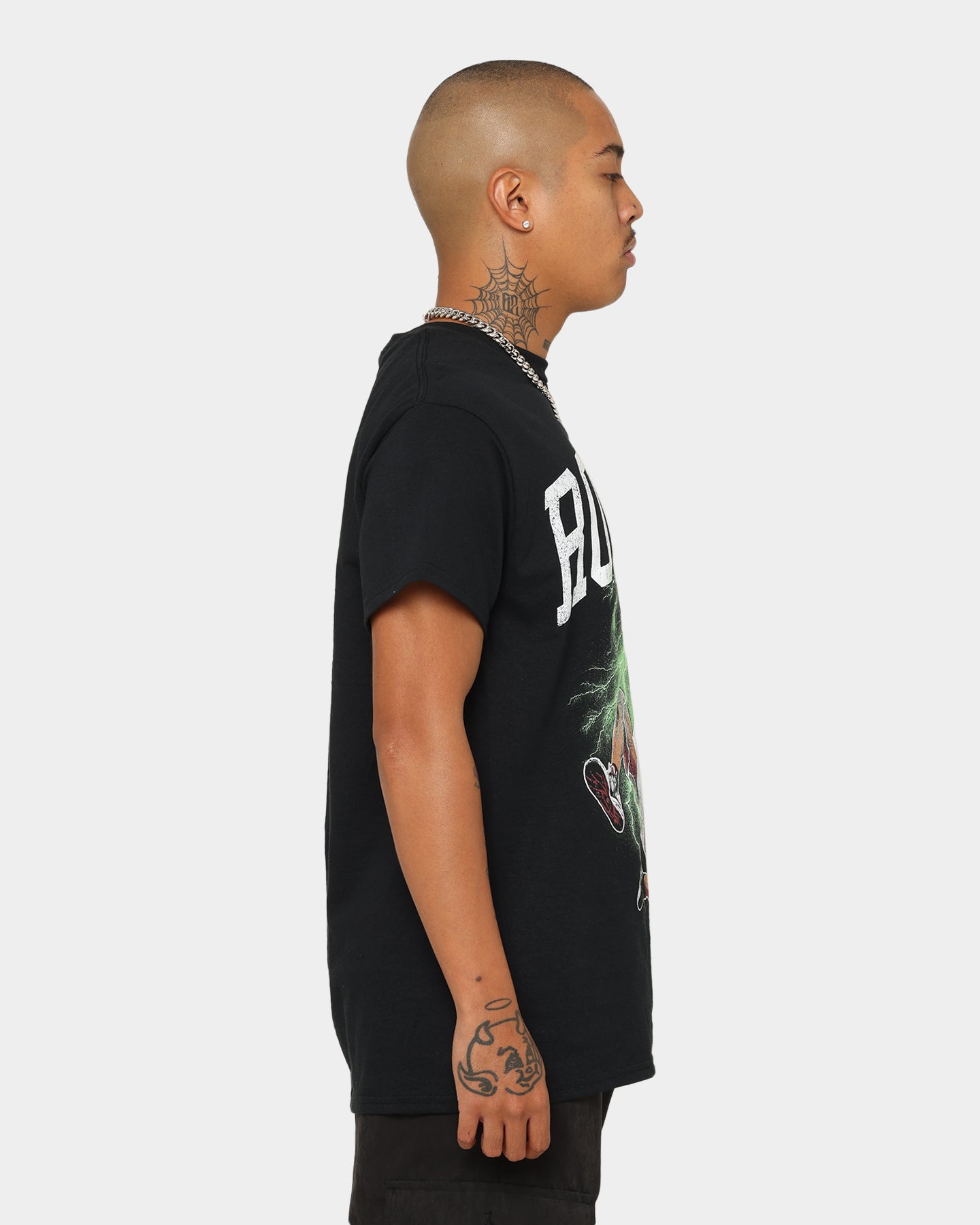 Rodman Brand Rodman Glow Dunk Vintage T-Shirt Black/Green、mySite、zt4zffjzw