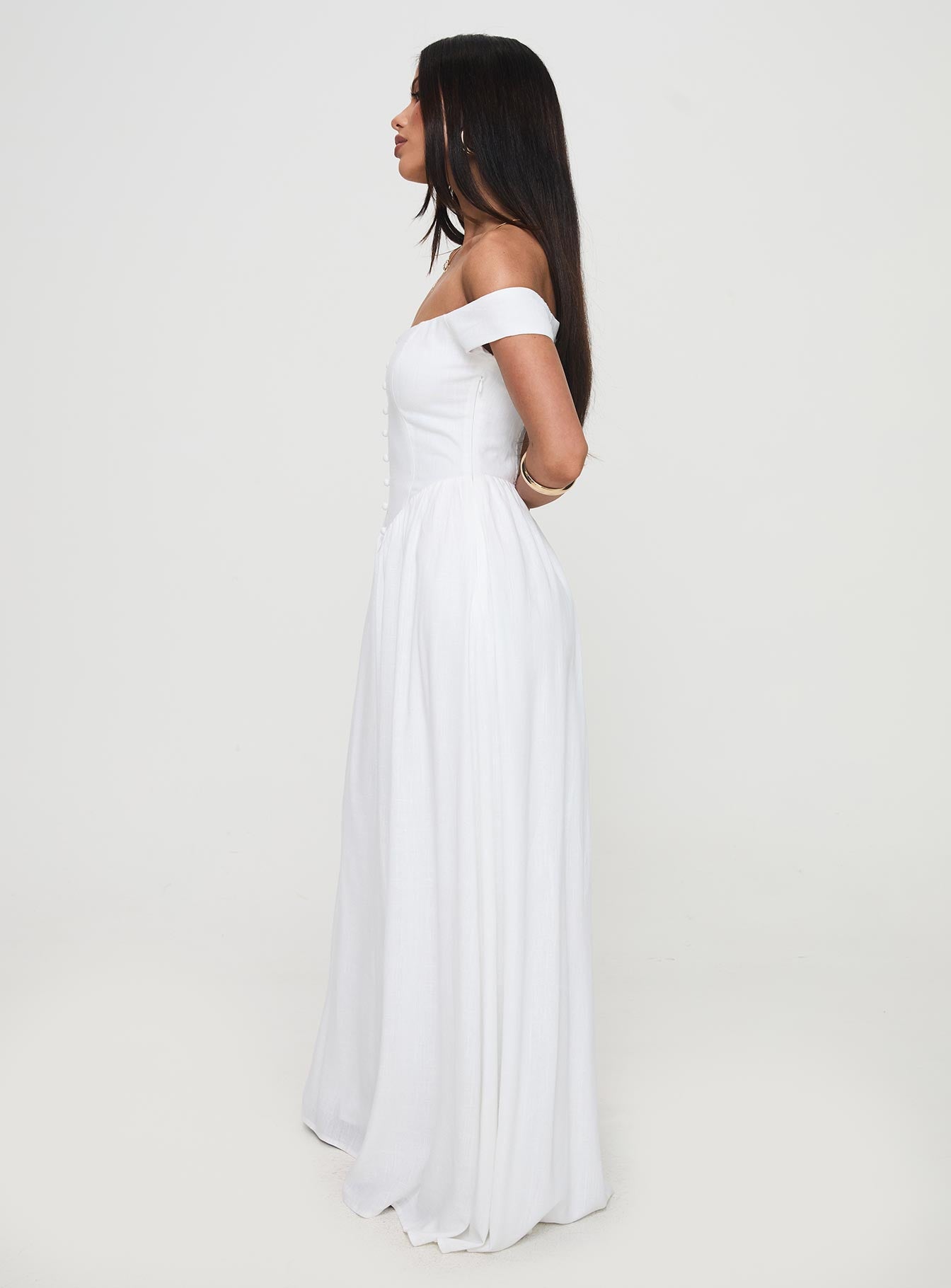 Romantic Maxi Dress White、mySite、solidvoid