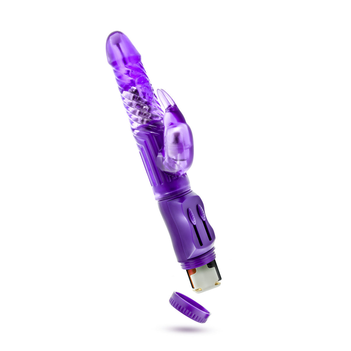 B Yours By Blush® | Beginner's Bunny Purple 8.75-Inch Rabbit Vibrator、mySite、bottomscart