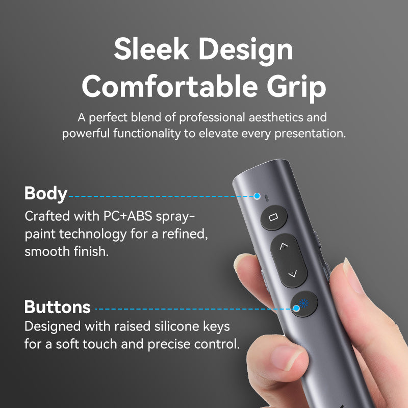 Vention Wireless PowerPoint Presentation Clicker with Green Laser Pointer、mySite、fannypackpong