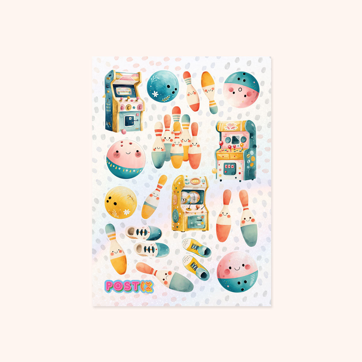  Bowling Buds Hologram Sticker Sheet、mySite、ghnorth