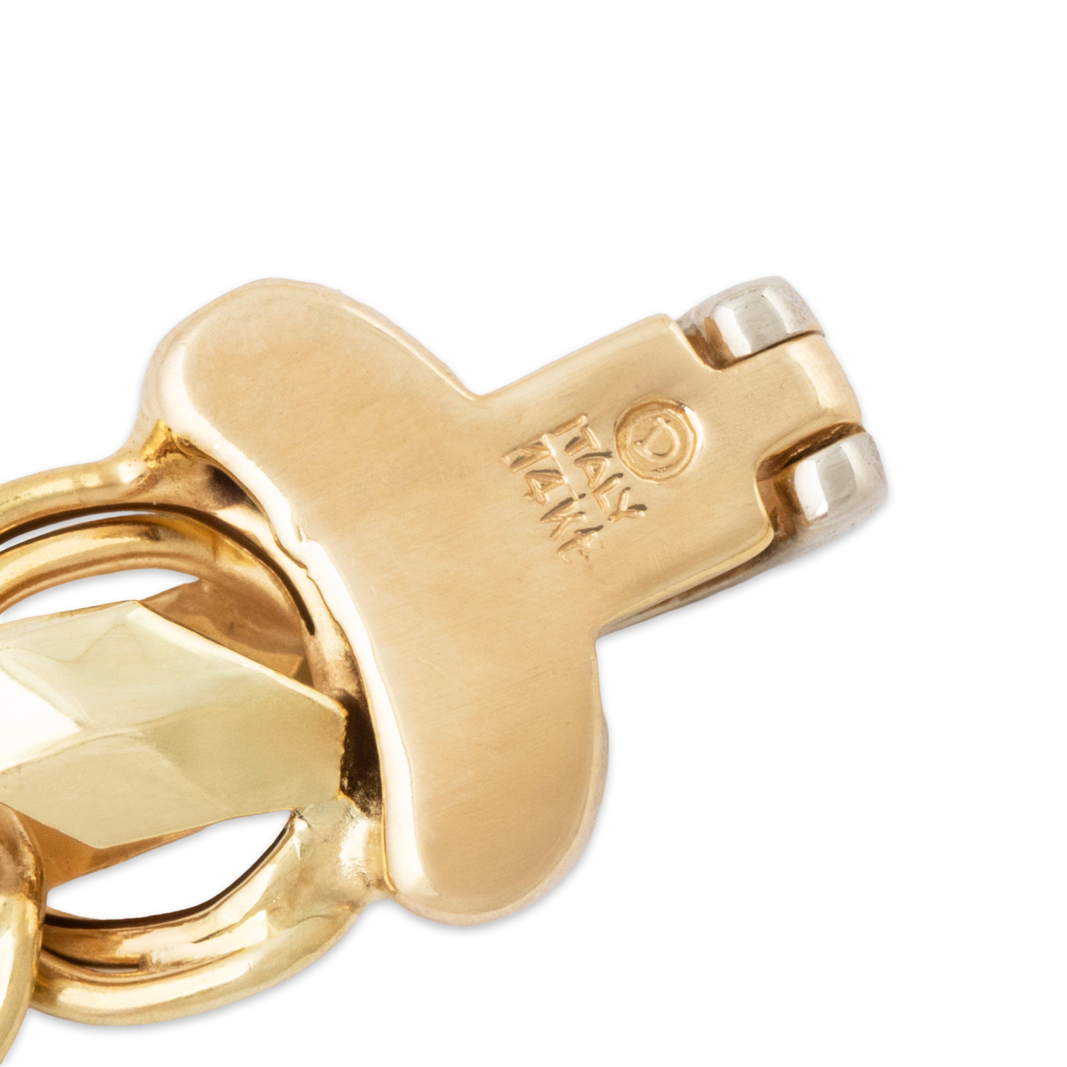 Vintage Italian 14k Yellow & White Gold Bracelet 6.5、mySite、hinf8tx79