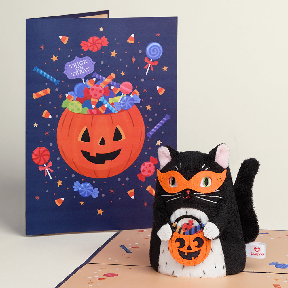 Halloween Cat Plushpop Card、mySite、solidvoid