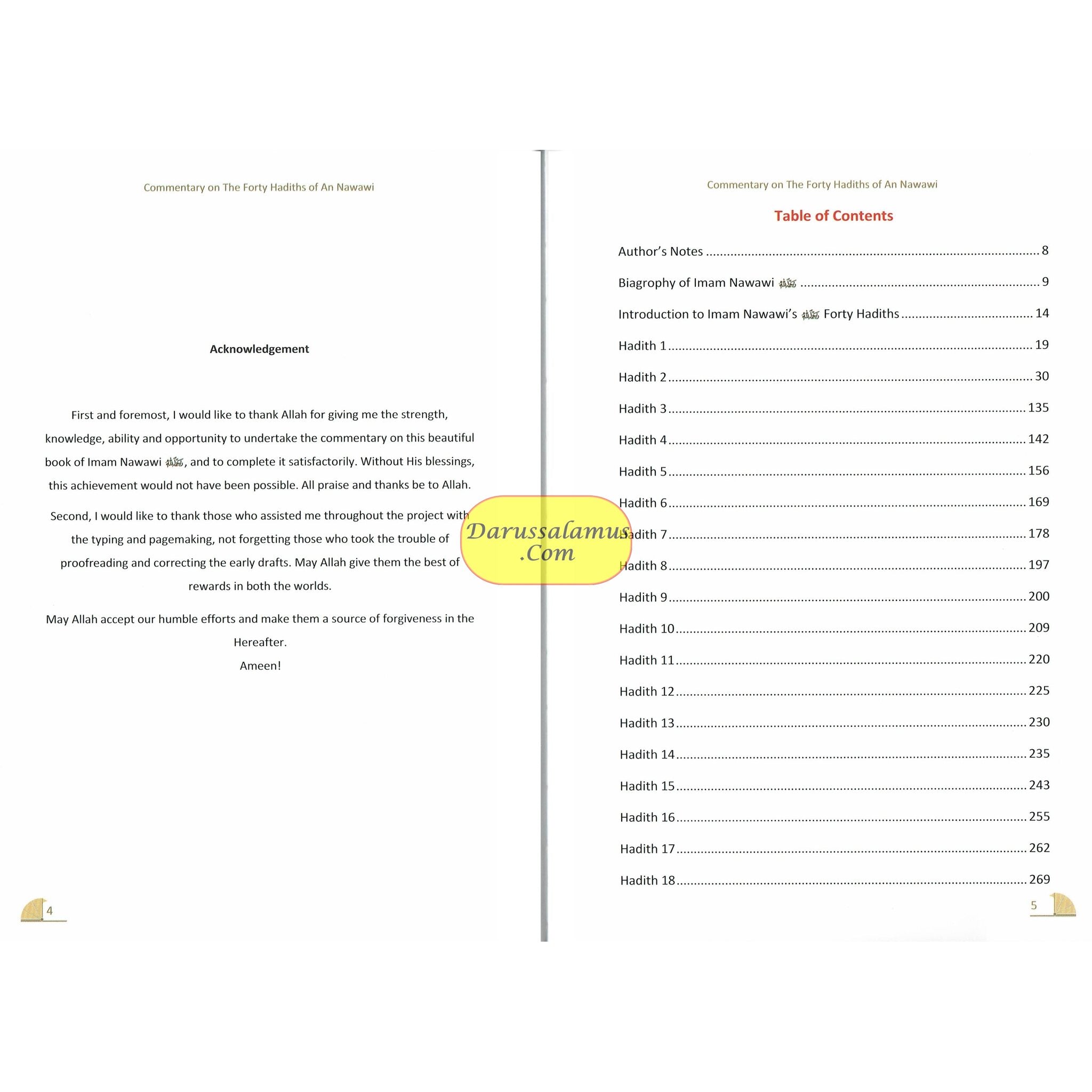 A Commentary on The 40 Hadith of Imam Nawawi By Imam Abu Zakaria Yahya Ibn Sharaf An-Nawawi R.A、mySite、topwebapps
