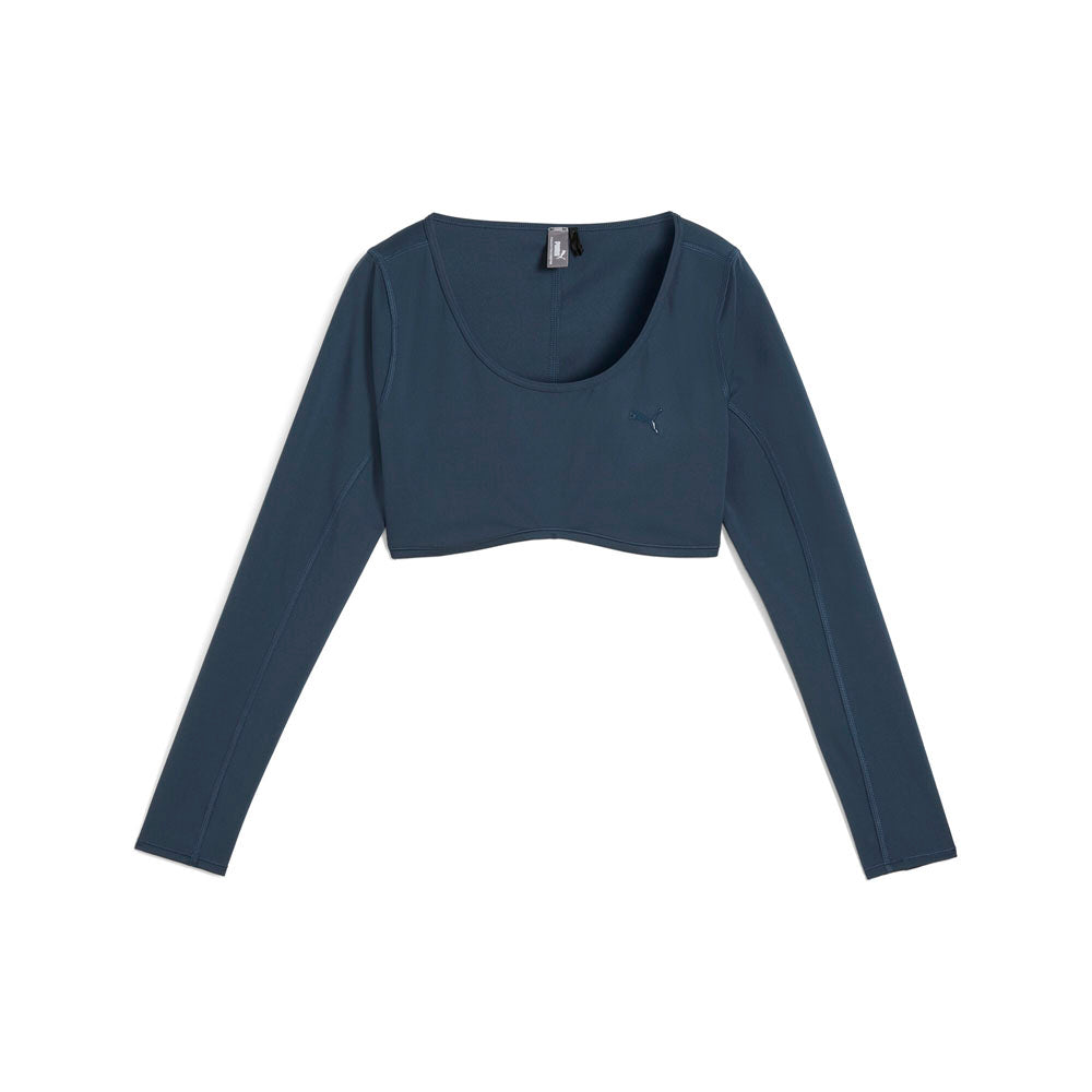 Comfort Crew Neck Long Sleeve Crop Top、mySite、gtrtttuynbv
