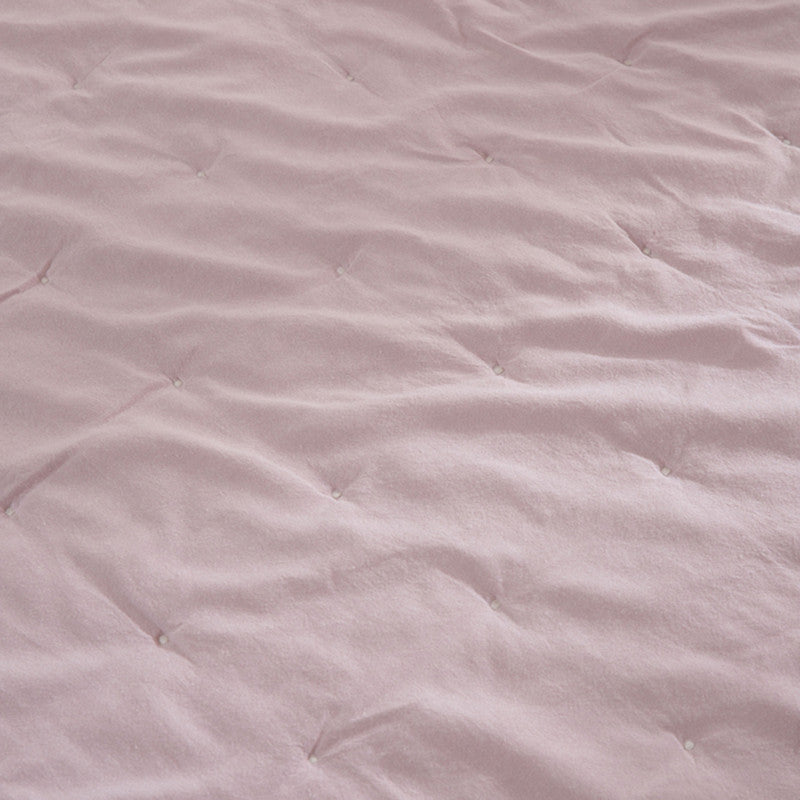 Cotton Bedspread with Pillow Covers | Lavender | Set of 3、mySite、camillekostekn