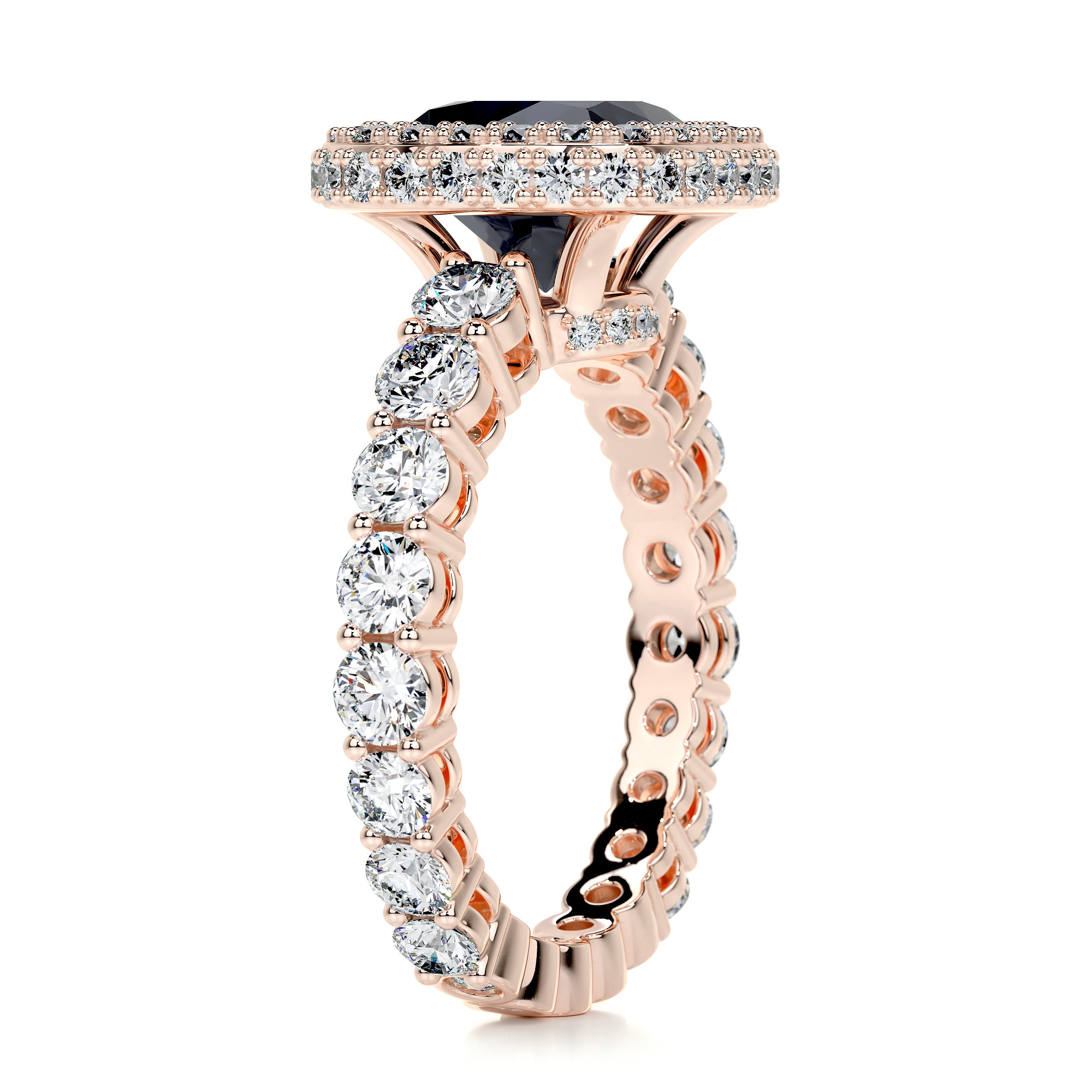 North Gemstone & Diamonds Ring (4 Carat) - 14K Rose Gold、mySite、hinf8tx79