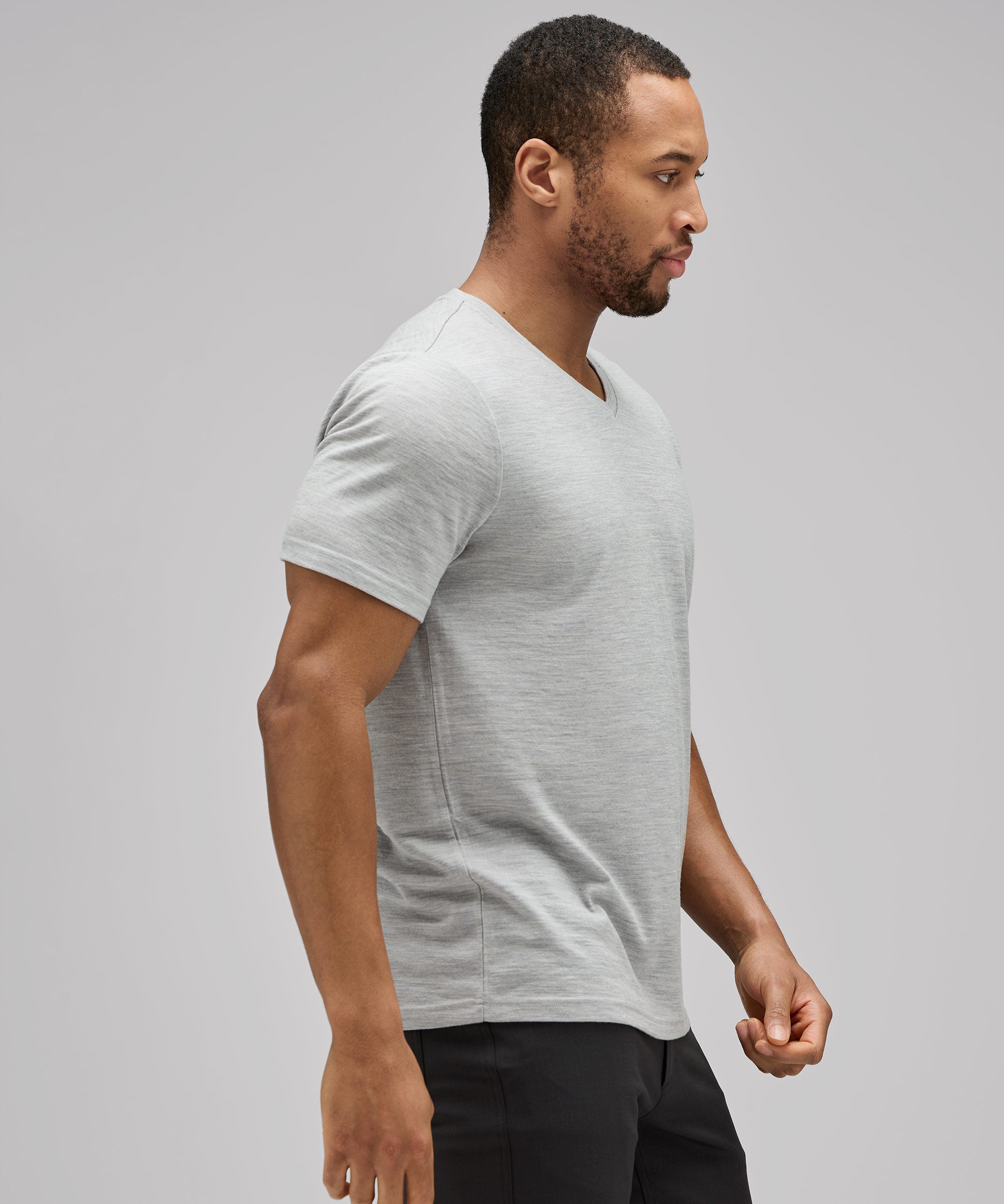 Men's Merino V-Neck T-Shirt、mySite、noshort