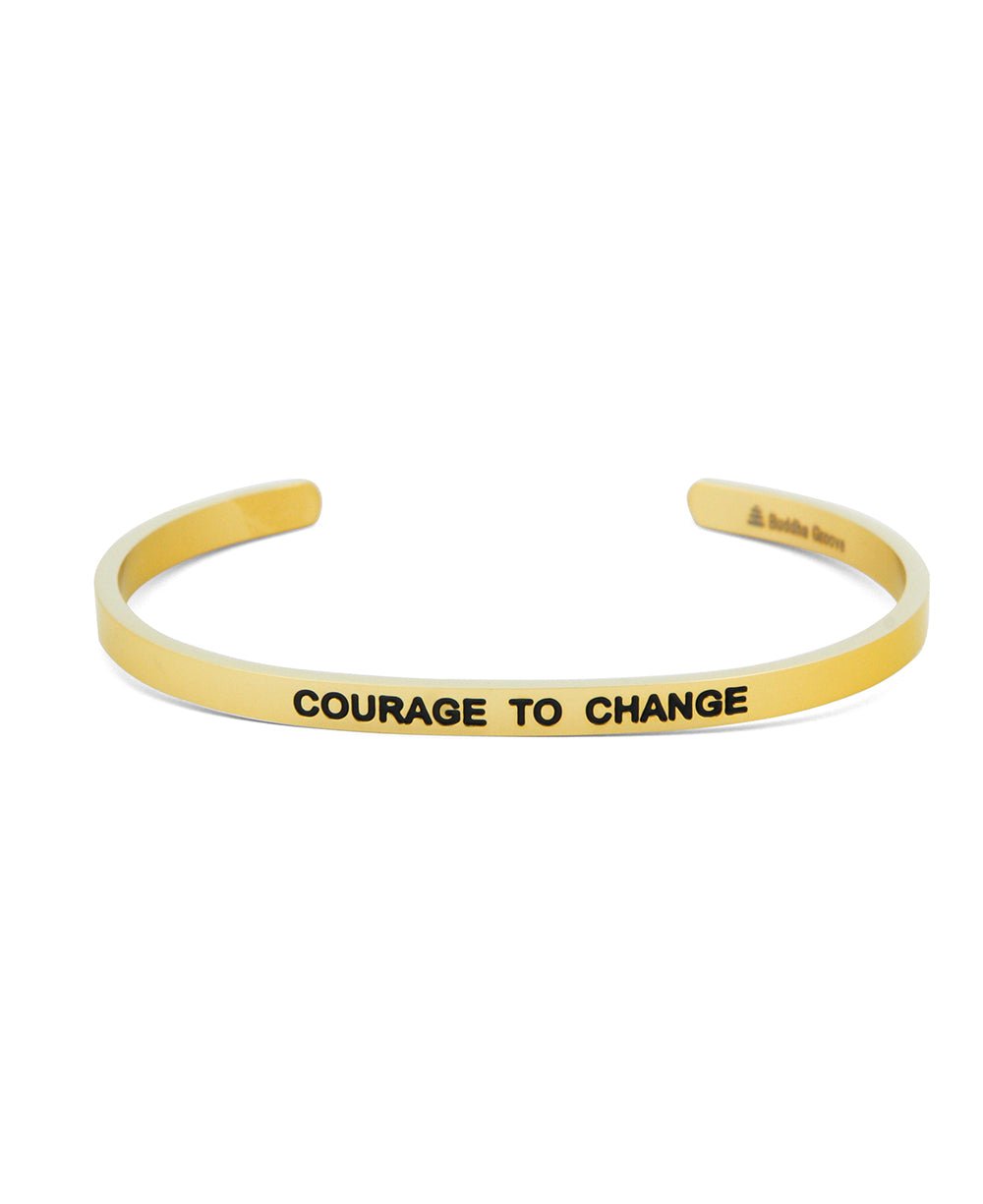 Courage to Change Inspirational Cuff Bracelet、mySite、topwebapps