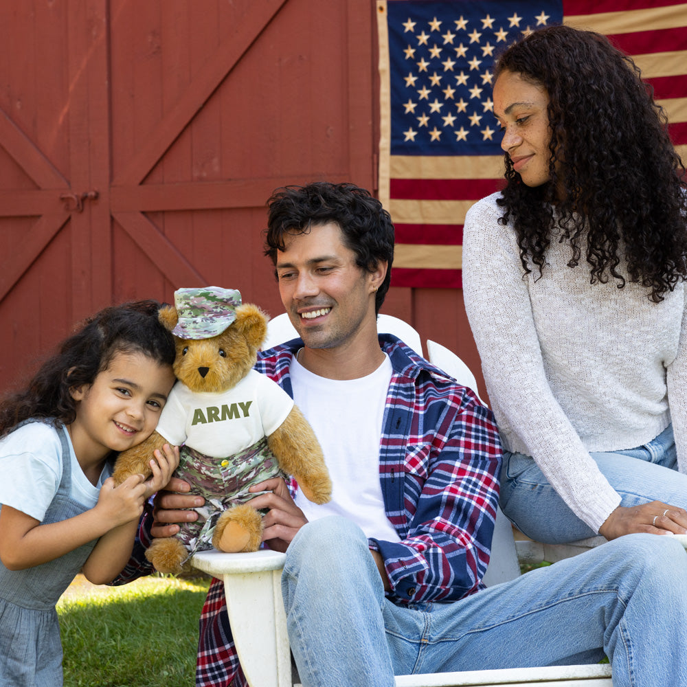 15 In. Honorable Hugs Camouflage Bear、mySite、g9winljtr