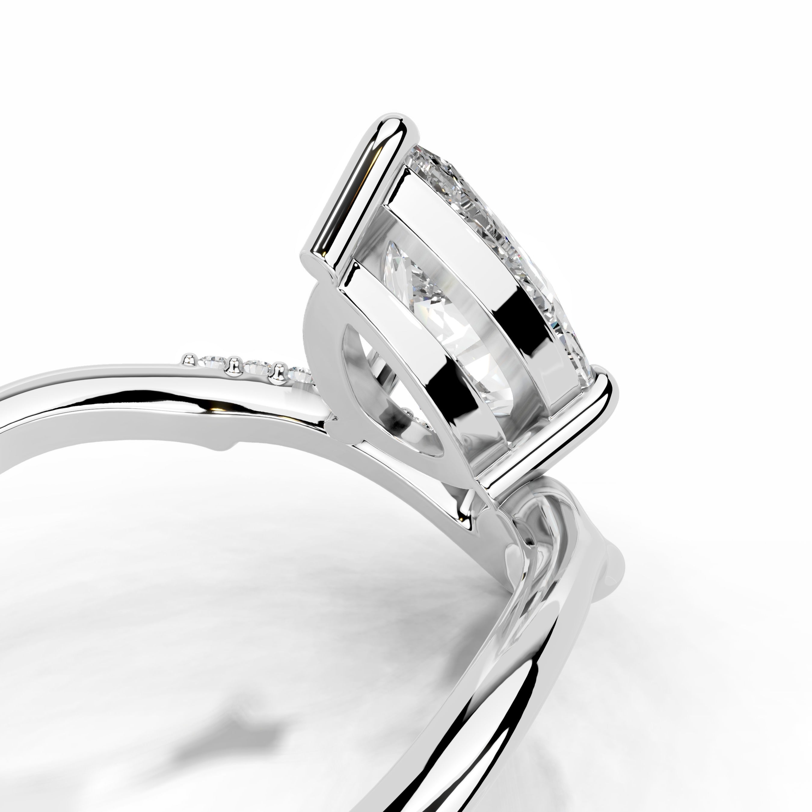 Brilliant Blooms Lab Grown Diamond Ring - 18K White Gold、mySite、hinf8tx79