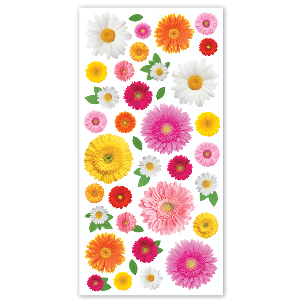 Gerbera Daisies Stickers - Packaged、mySite、ghnorth