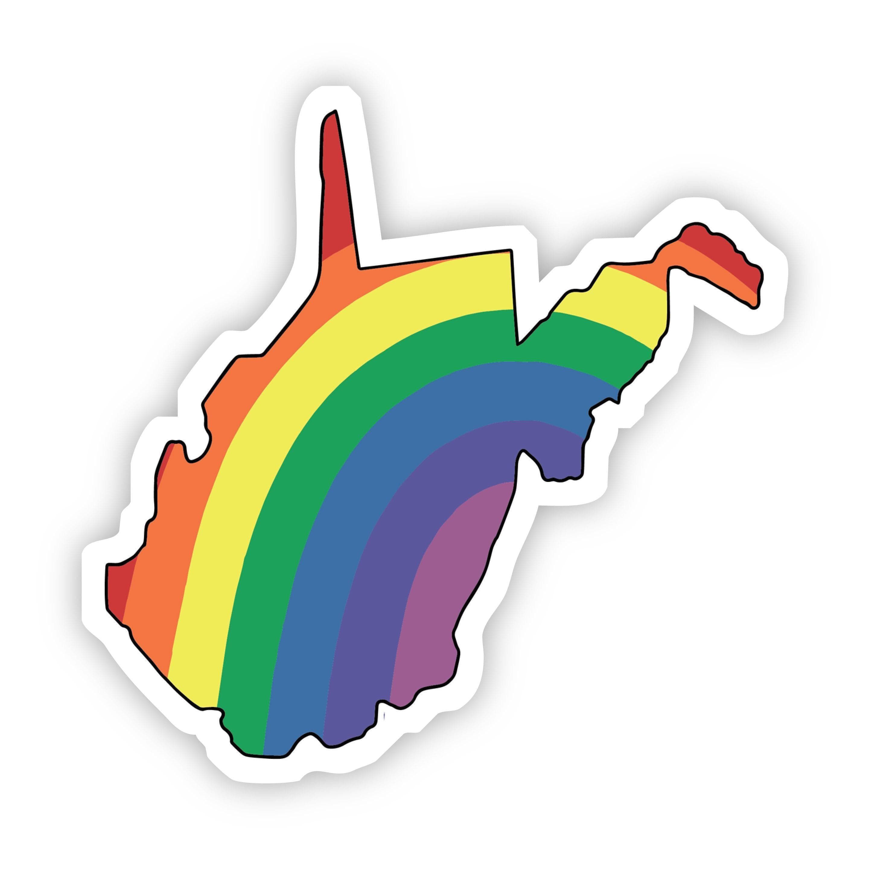  West Virginia Rainbow Sticker、mySite、elrpsem3k