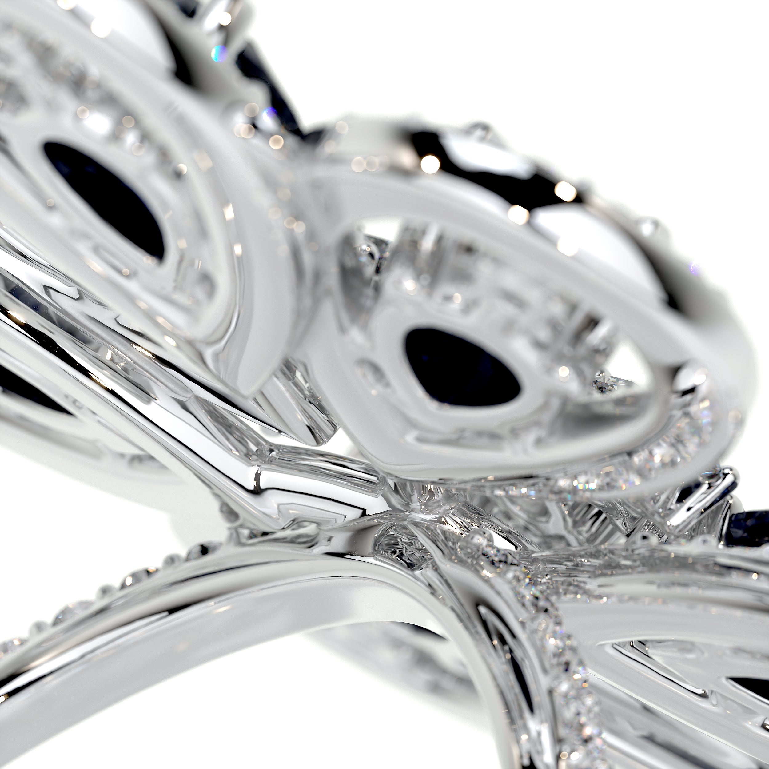 Jayden Fashion Gemstones & Diamonds Ring (4.55 Carat) -18K White Gold (RTS)、mySite、hinf8tx79