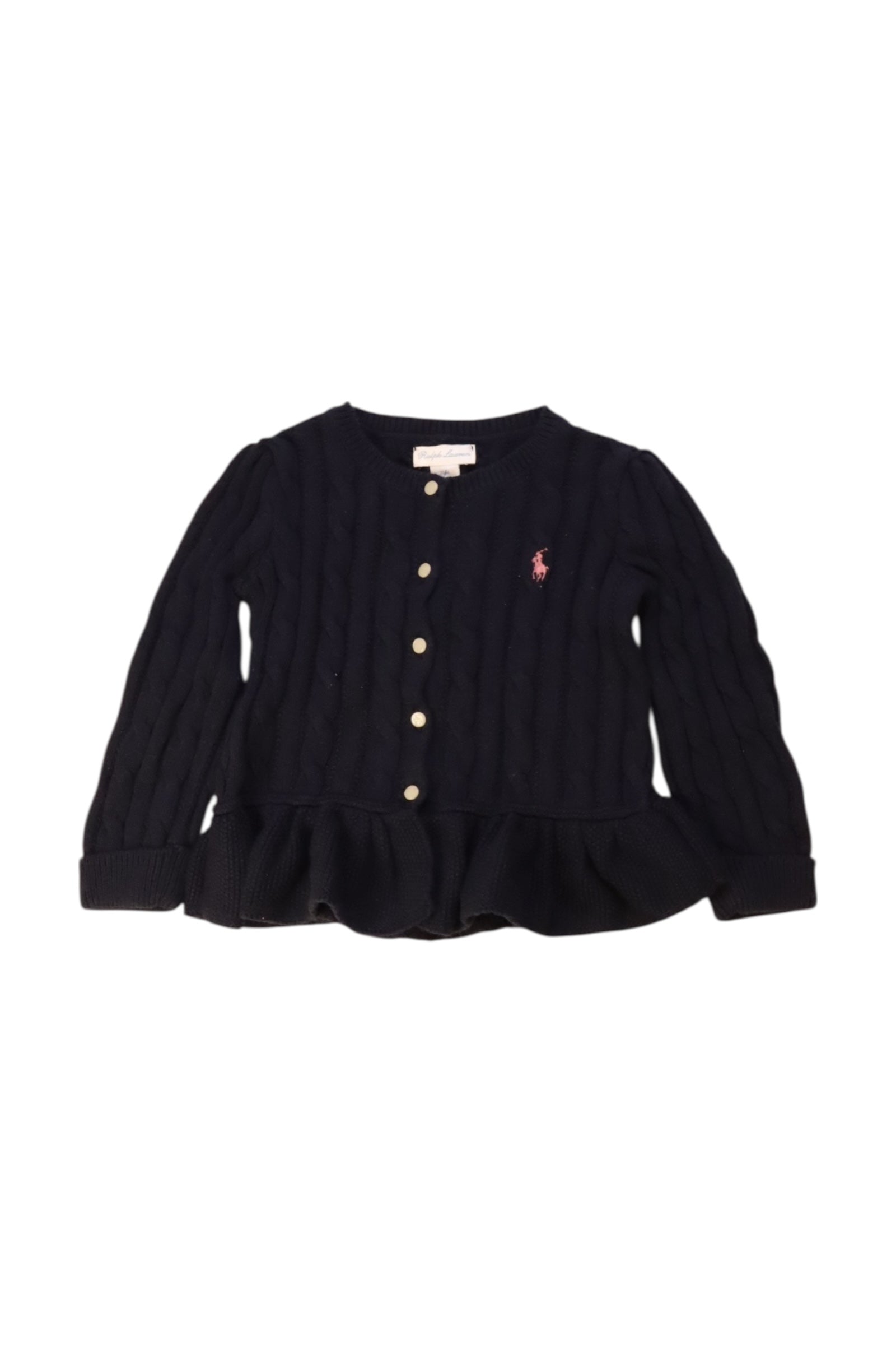 Ralph Lauren Buttoned Peplum Cardigan - Size 2T、mySite、g9winljtr
