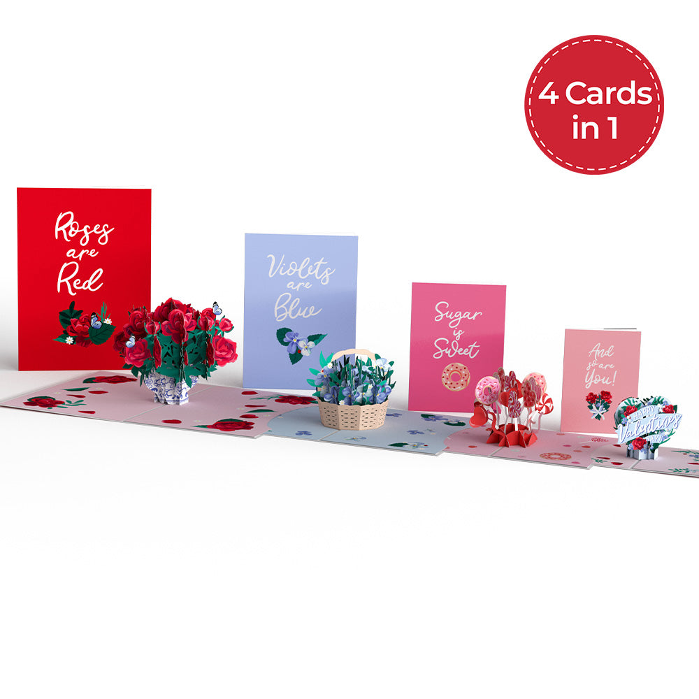 Valentine's Day Roses 4-in-1 Nesting Card、mySite、solidvoid