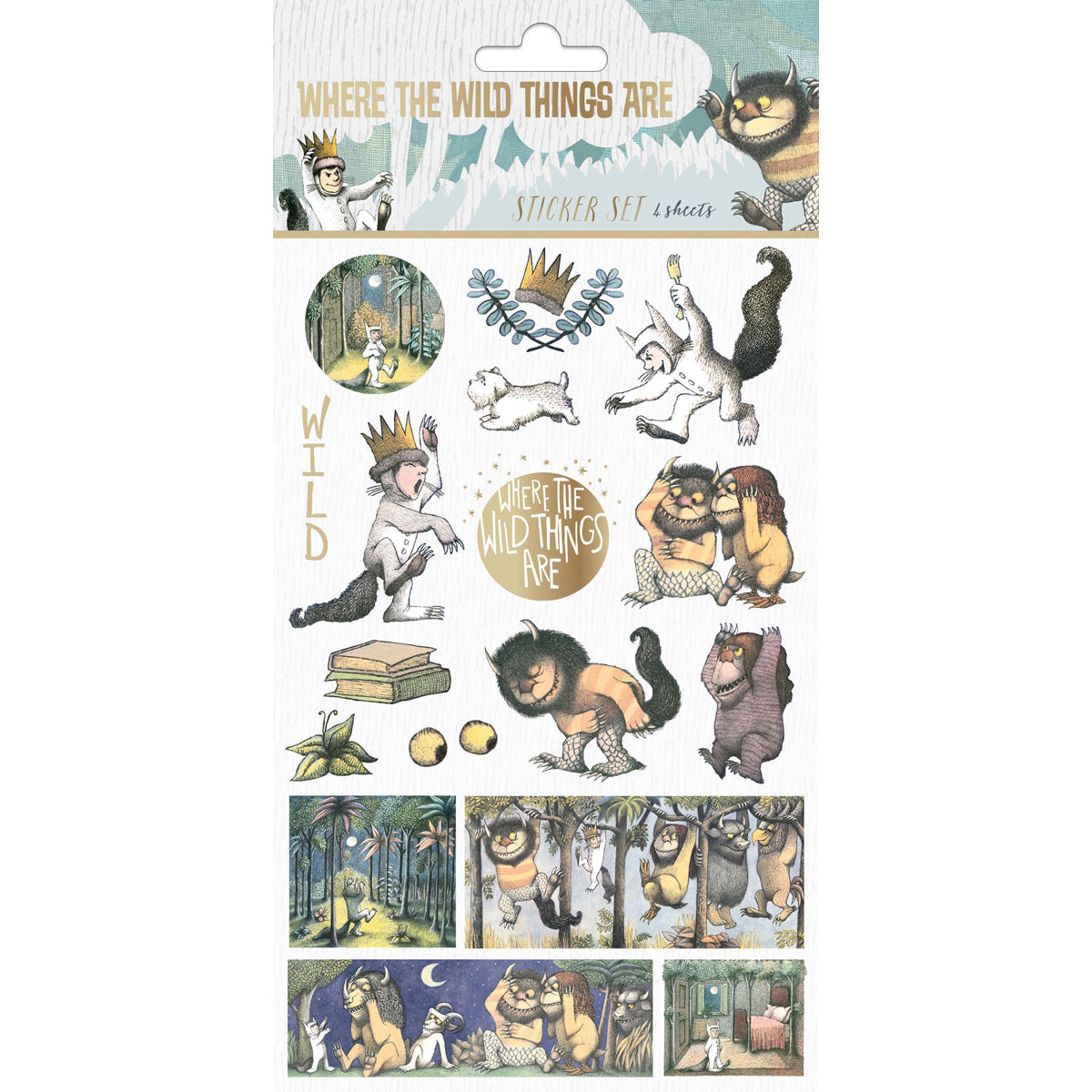  Where the Wild Things Are Stickers, 4 sheets、mySite、ghnorth