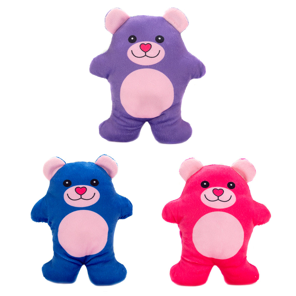 BEARS - 8IN 3 ASSORTED - PINK, PURPLE AND BLUE、mySite、g9winljtr