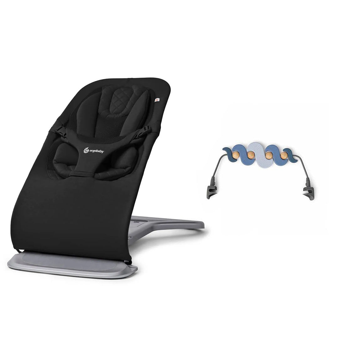  Ergobaby Evolve Baby Bouncer - Onyx Black、mySite、merchandisen