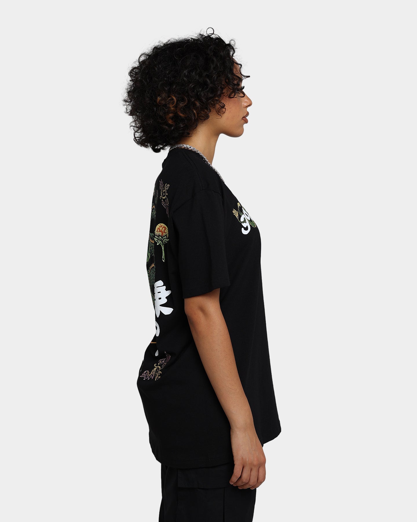 Goat Crew Sleeping Dragons T-Shirt Black、mySite、zt4zffjzw