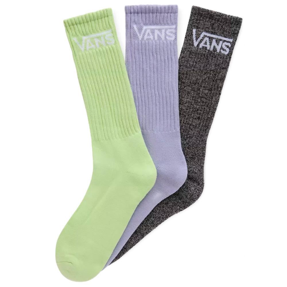  Vans Classic Crew Socks 3-Pack - Shadow Lime、mySite、merchandisen