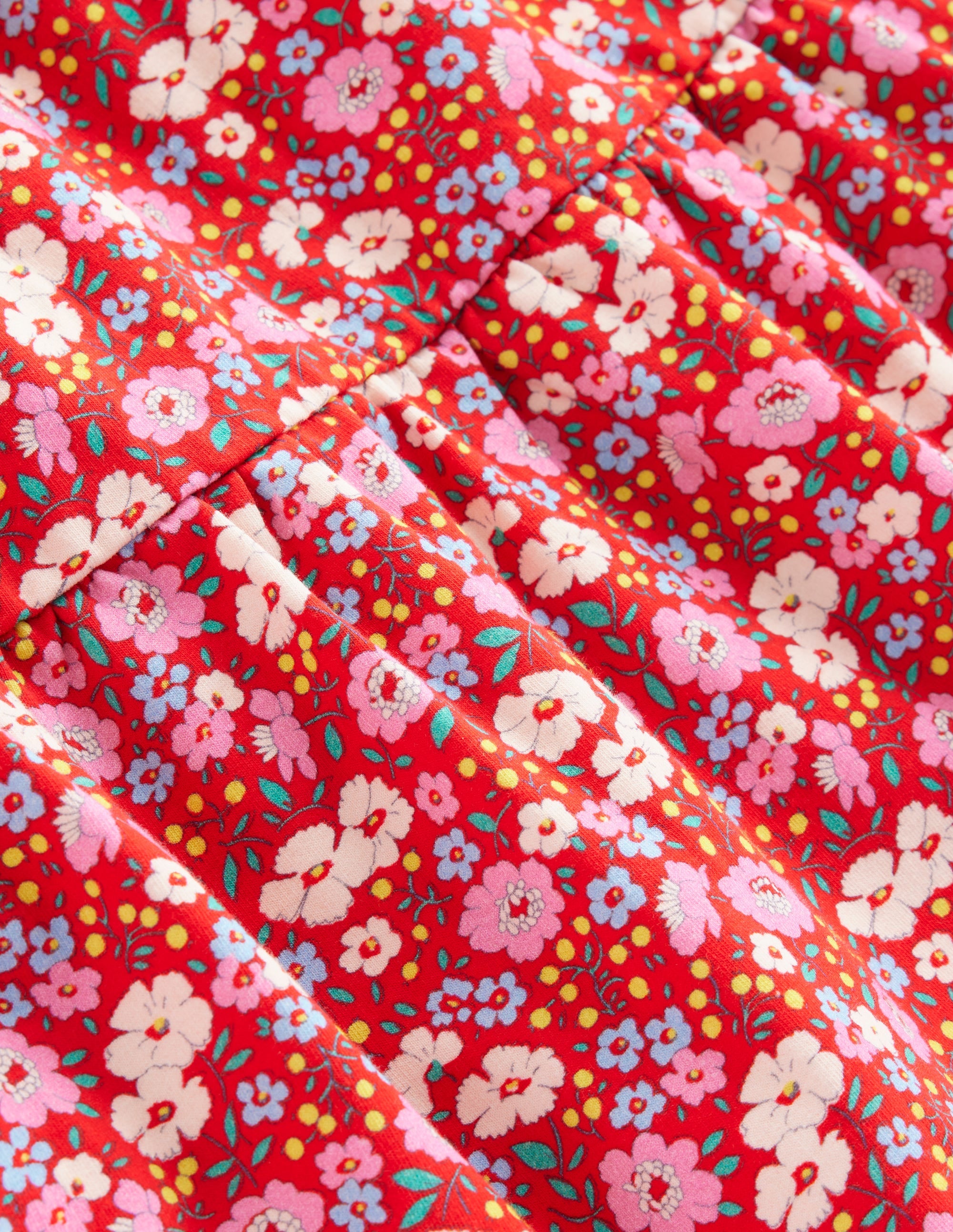  Dixie Tiered Sweatshirt Dress-Brilliant Red Flowerbed、mySite、ashleygrahame