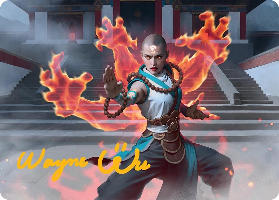 Flamehold Grappler Art Card (24/54) (Gold-Stamped Signature) Tarkir: Dragonstorm Art Series、mySite、waistdrama