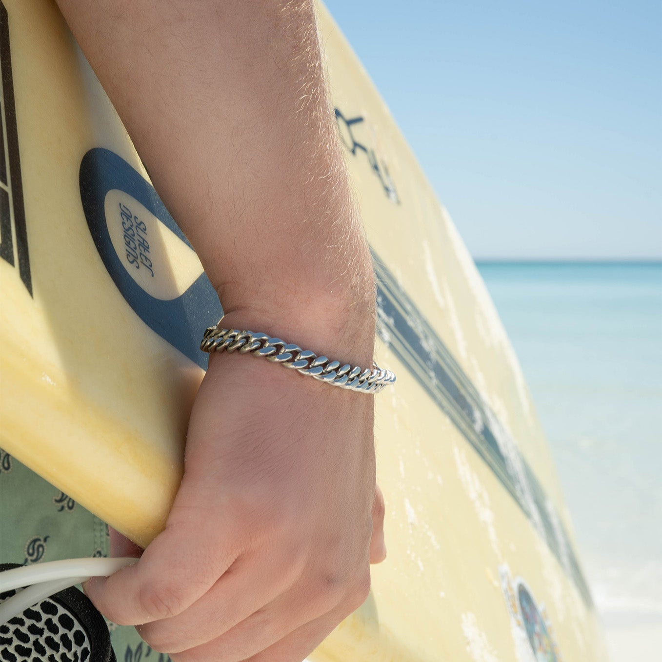 18K Gold PVD Stainless Steel Diamond Cut Curb Chain Bracelet / BRJ9098、mySite、dreamappss