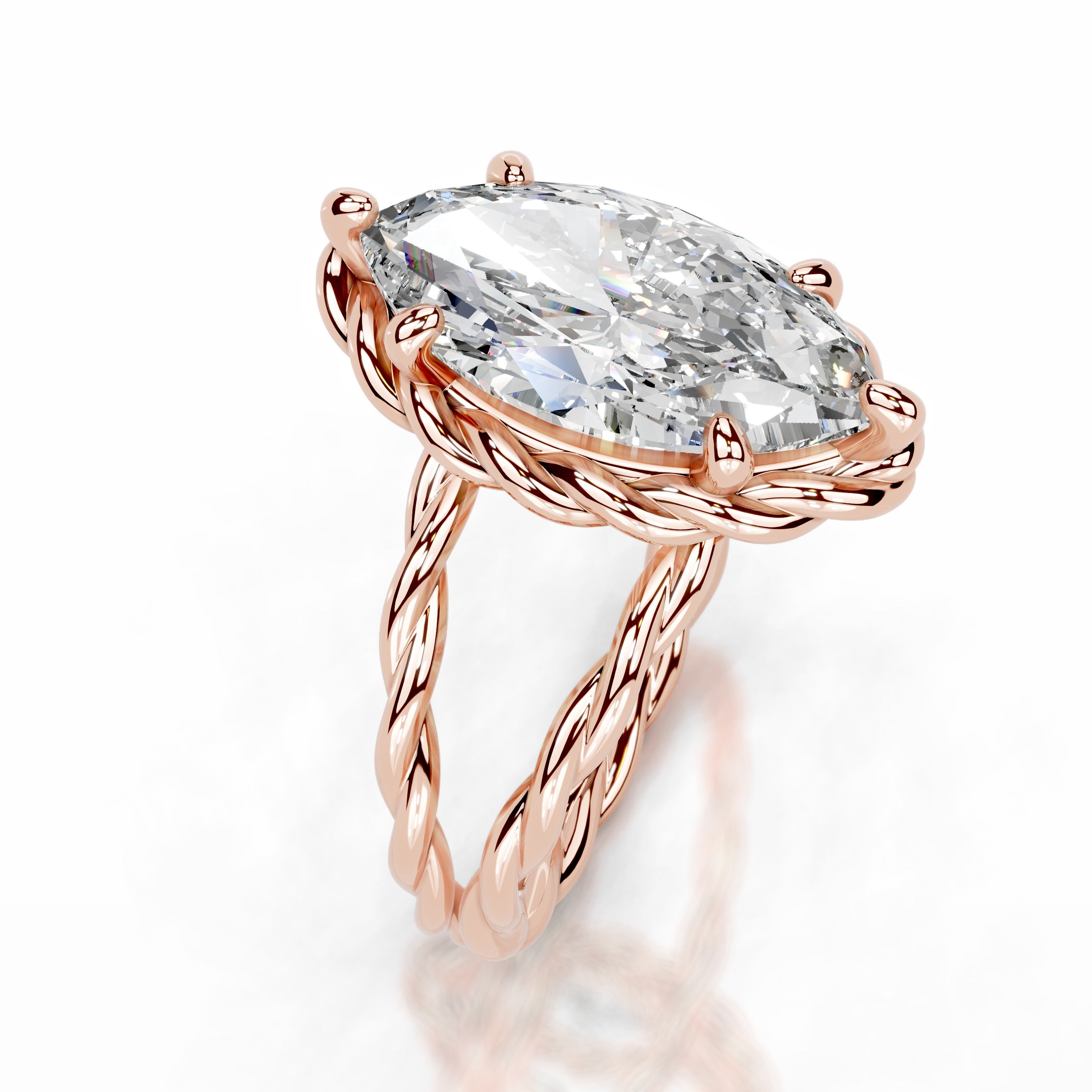 Yul Diamond Engagement Ring - 14K Rose Gold、mySite、hinf8tx79