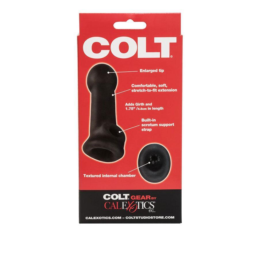 Colt Slugger Penis Extension Sleeve PureSkin Thin Black 6 Inch Cock Sheath、mySite、bottomscart