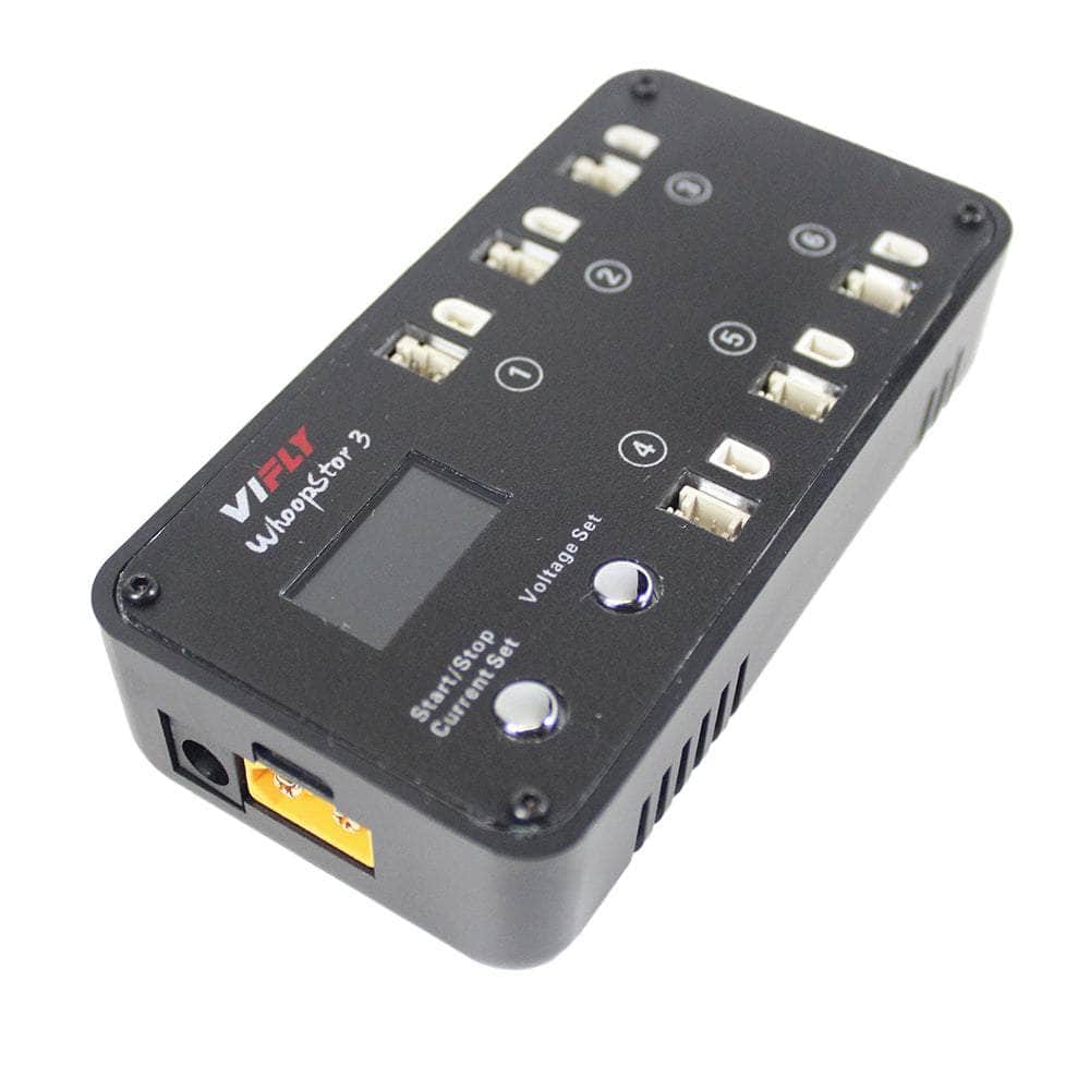  ViFly WhoopStor V3 1S LiPo/LiHV 6 Channel DC/USB-C Whoop Charger & Discharger for BT2.0 & PH2.0 - Choose Your Color、mySite、merchandisen