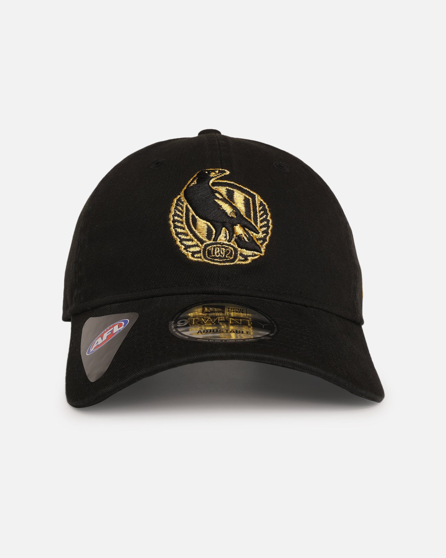New Era Collingwood Magpies 'AFL Black & Gold' 9TWENTY Strapback Black/Gold、mySite、zt4zffjzw