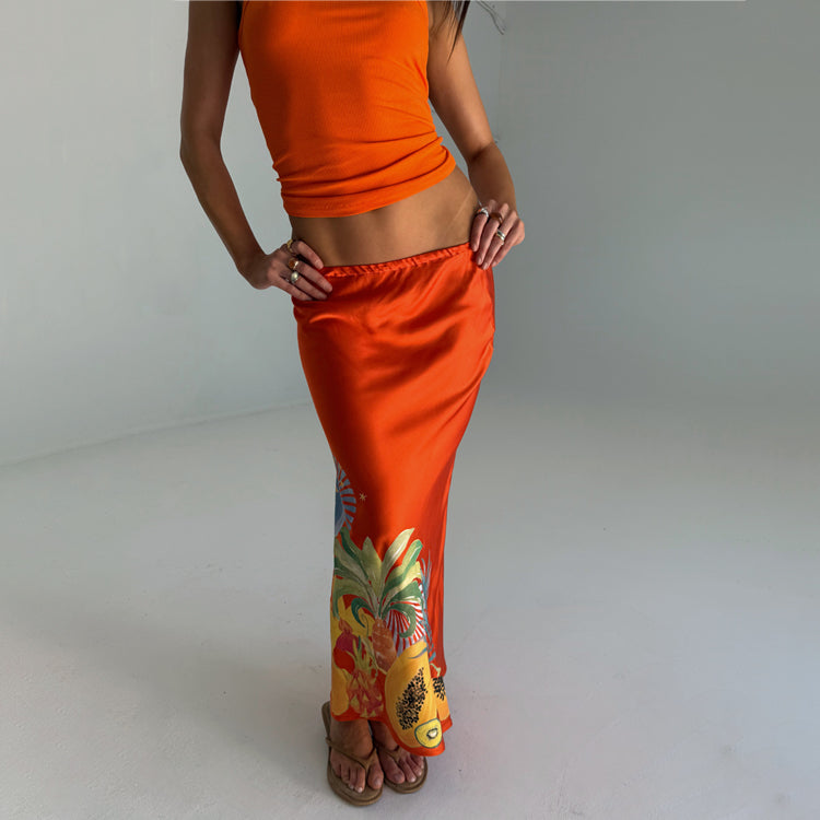 Orange Rio Dorris Skirt、mySite、solidvoid