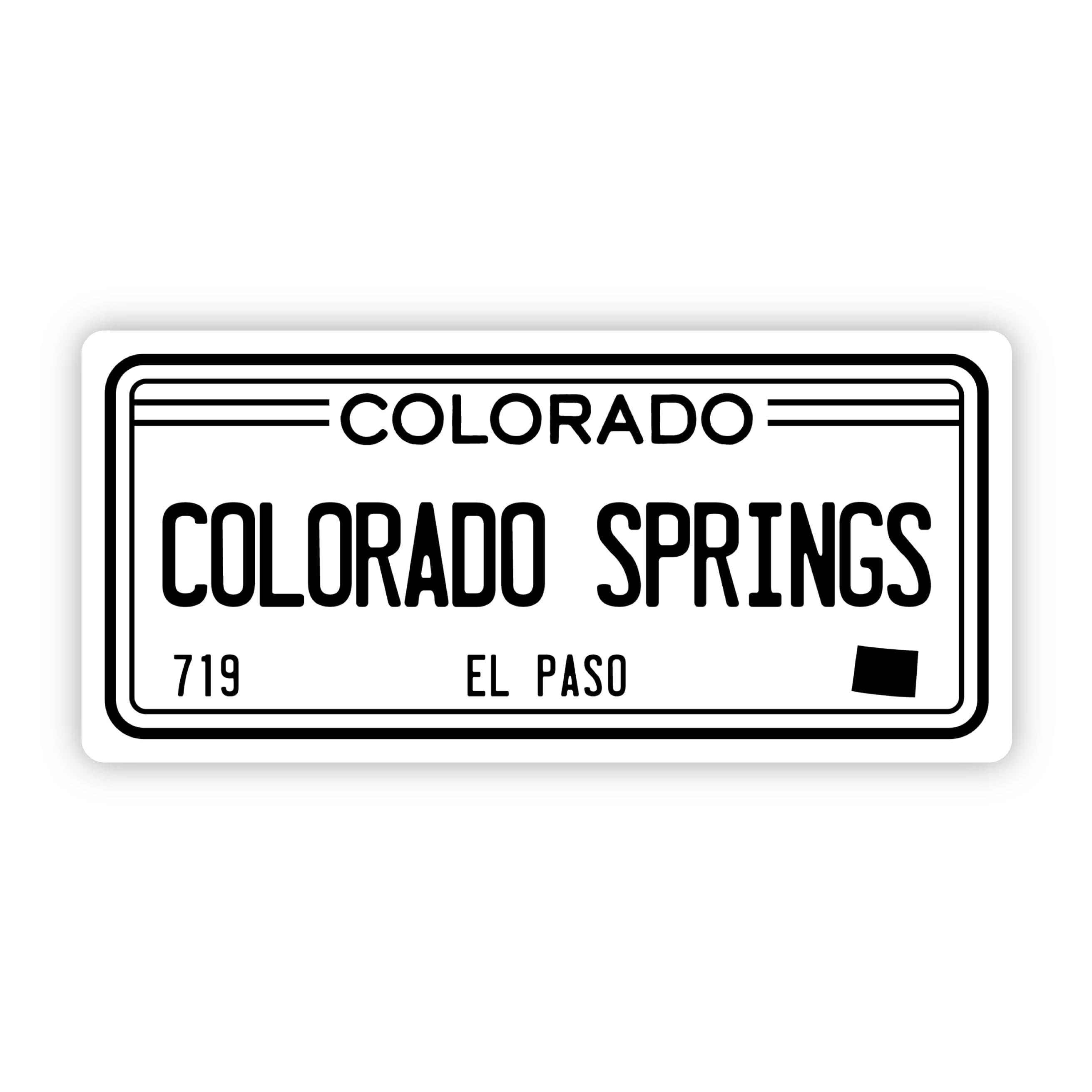  Colorado Springs 719 License Plate Sticker、mySite、ghnorth