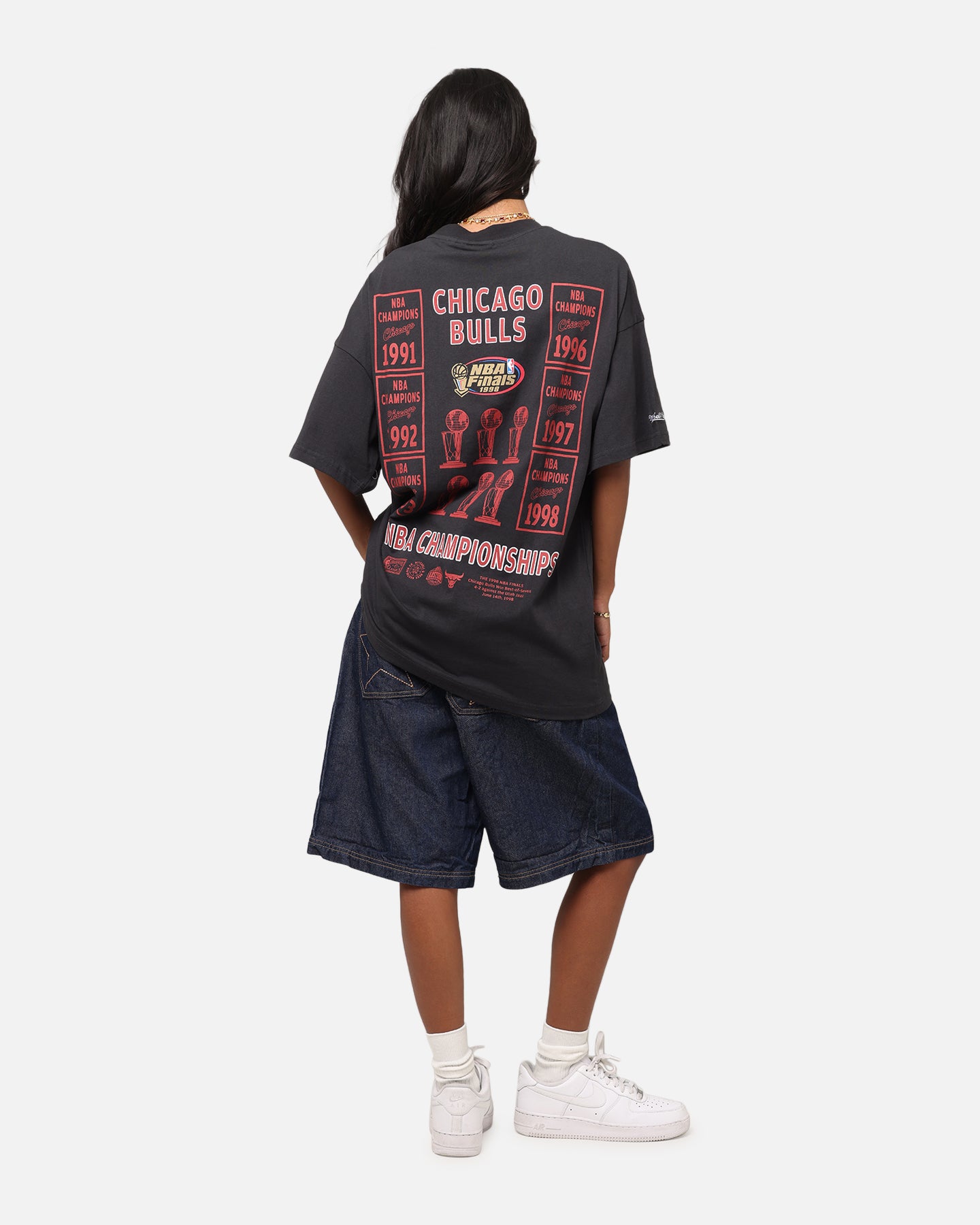 Mitchell & Ness Chicago Bulls Champions Report Champ Pack T-Shirt Faded Black、mySite、zt4zffjzw