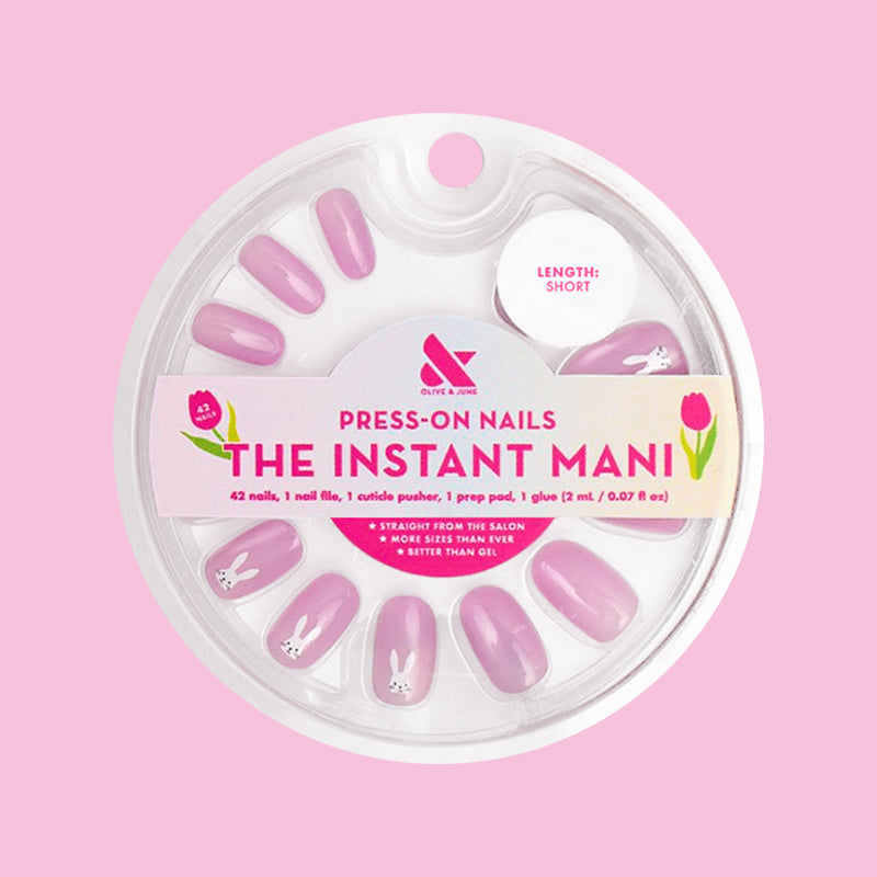 Hello Bunny! - Press-On | Short | Round、mySite、solidvoid