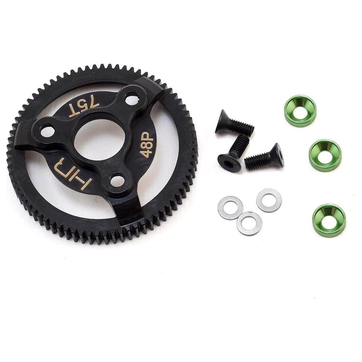  HRASTE875, Hot Racing Traxxas 48P Hardened Steel Spur Gear (75T)、mySite、merchandisen