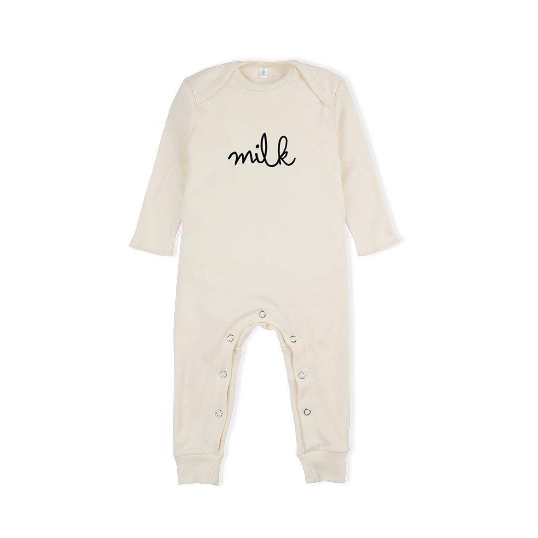  Organic Zoo Milk Playsuit - Natural、mySite、merchandisen