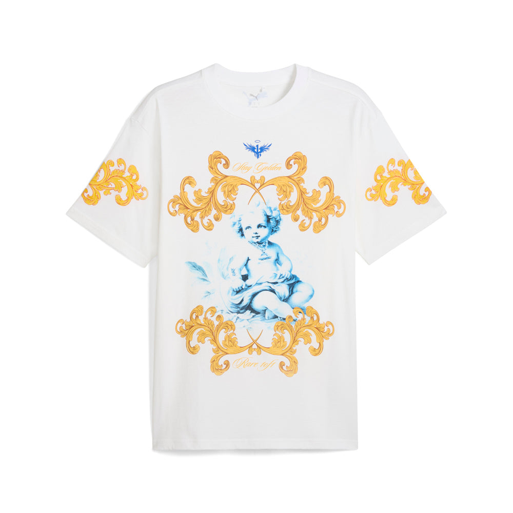 Melo Golden Child Graphic Crew Neck Short Sleeve T-Shirt、mySite、gtrtttuynbv