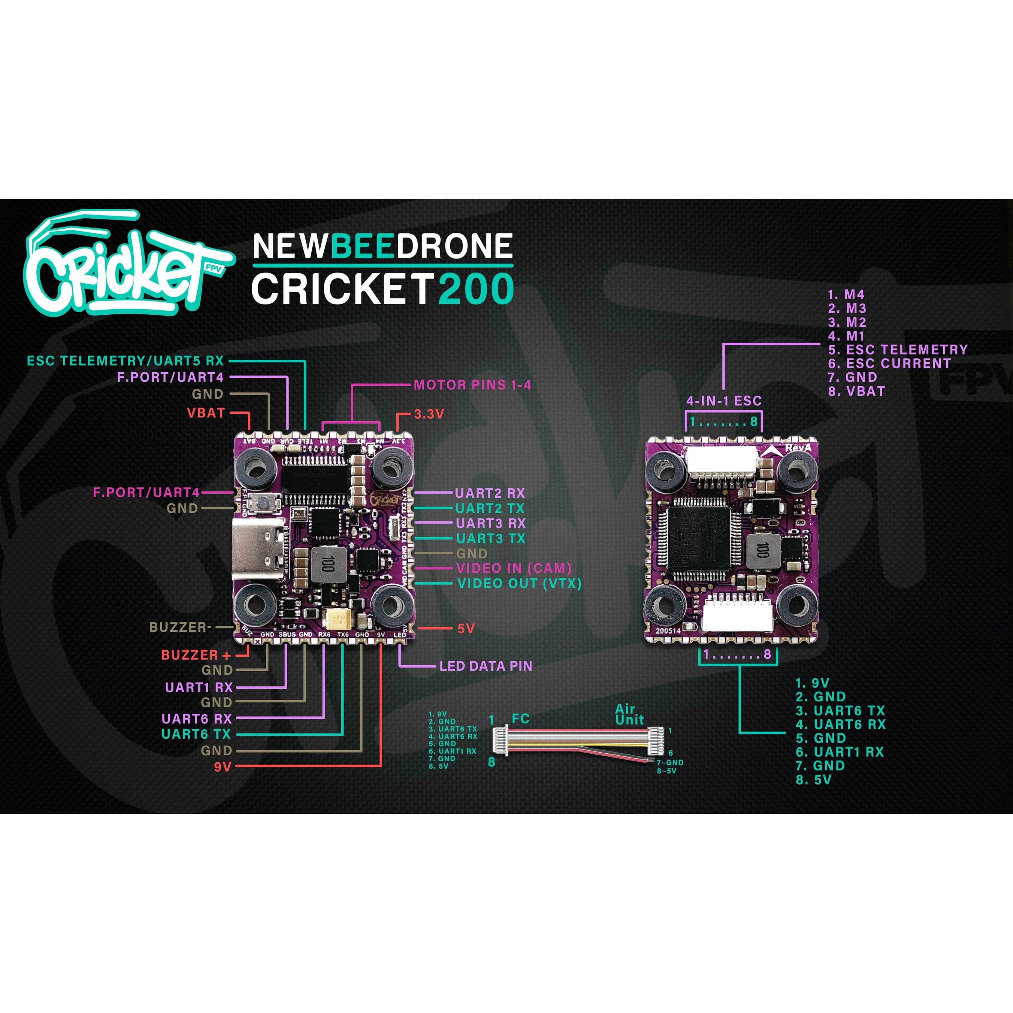  NewBeeDrone Cricket200 Stack (ESC+FC)、mySite、merchandisen