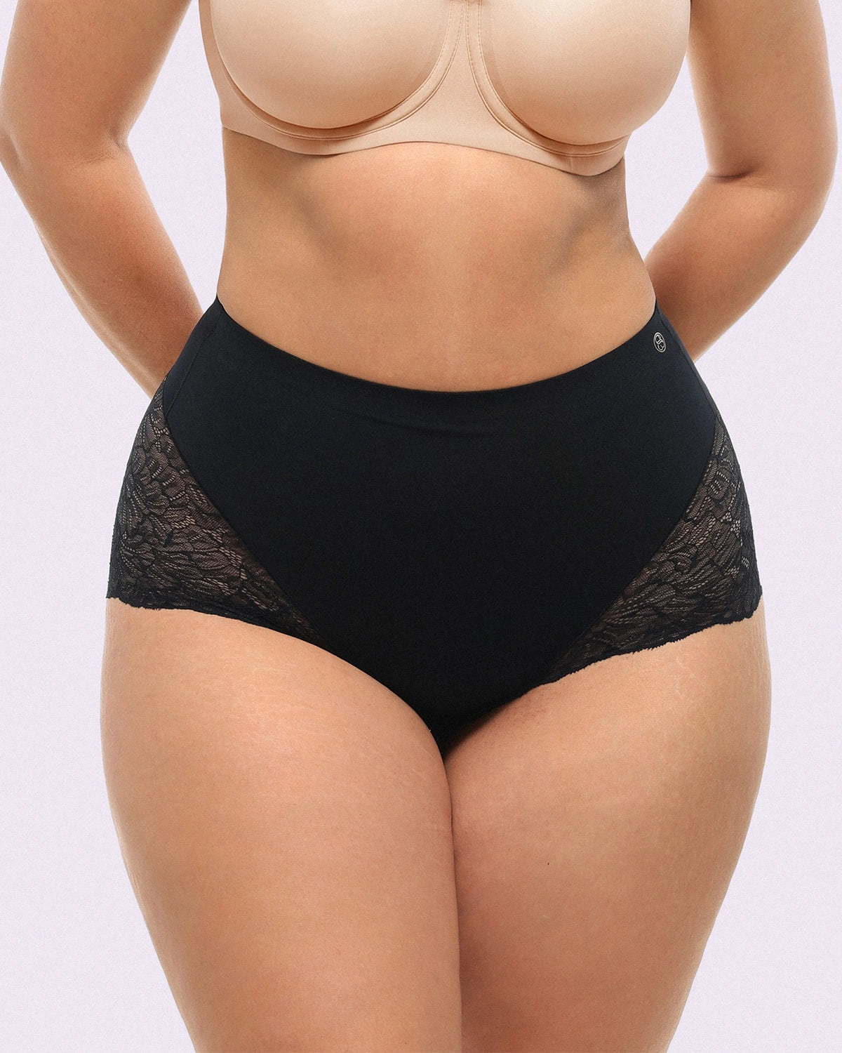 Bare Essentials™ MeshSmooth™ Mid-Waist Lace Panty、mySite、bengalsvssteelers